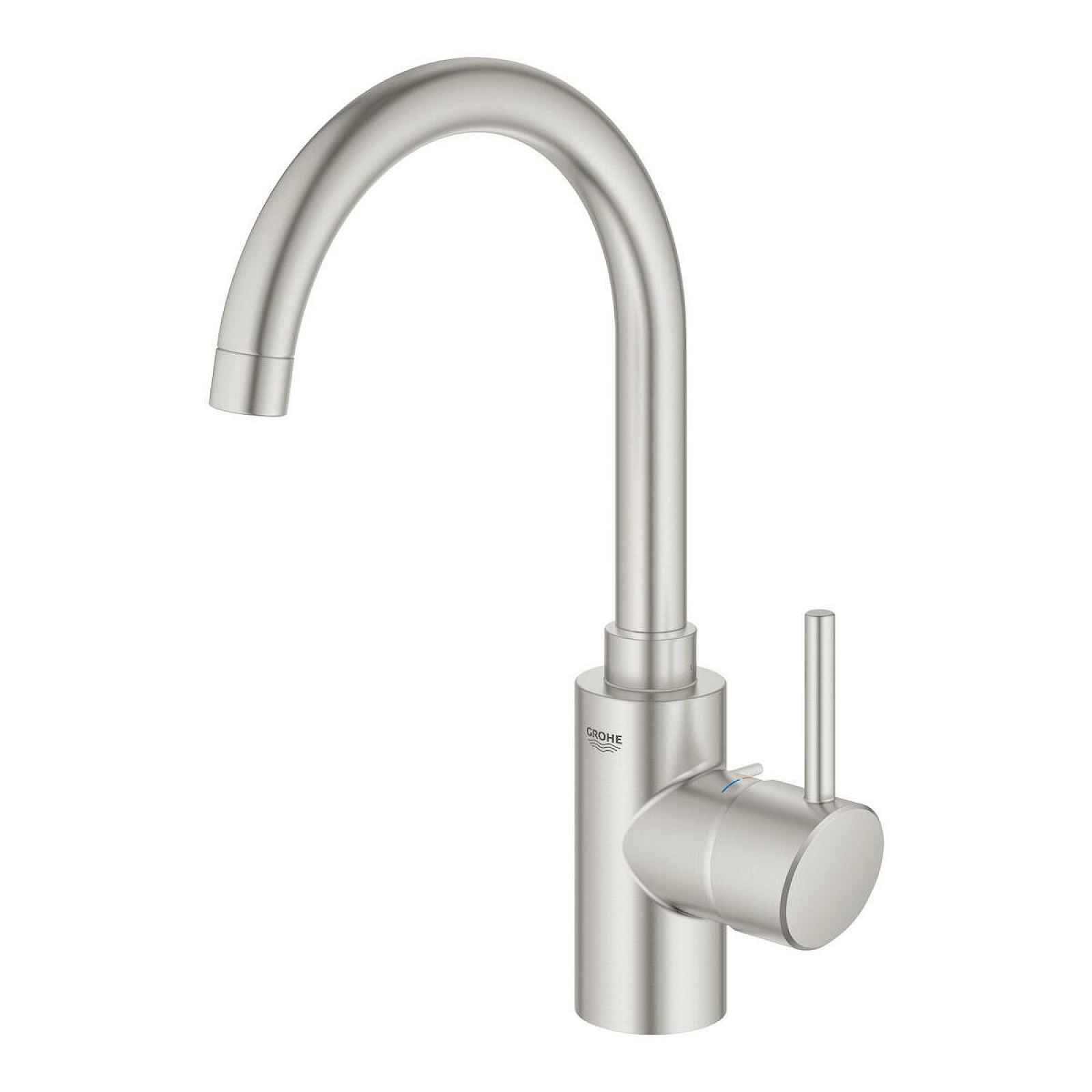 Dřezová baterie Grohe Concetto New s otočným raménkem supersteel 32661DC3