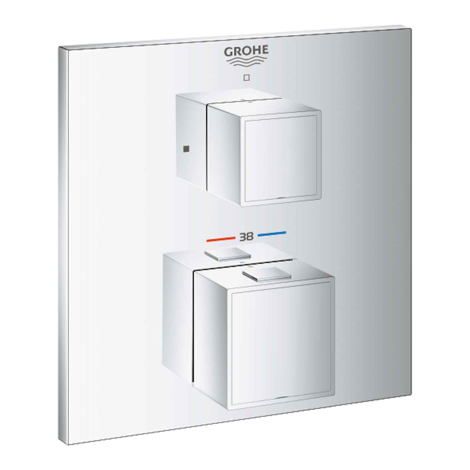 Termostat Grohe Grohtherm Cube bez podomítkového tělesa chrom 24153000