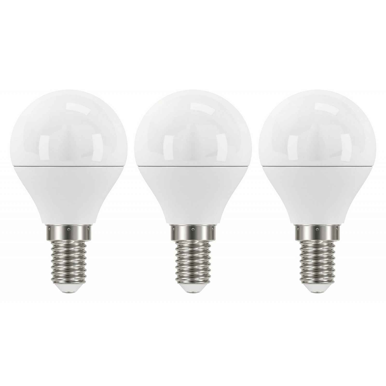 LED žárovka (3 ks) Classic mini globe, E14, 5 W, 470 lm