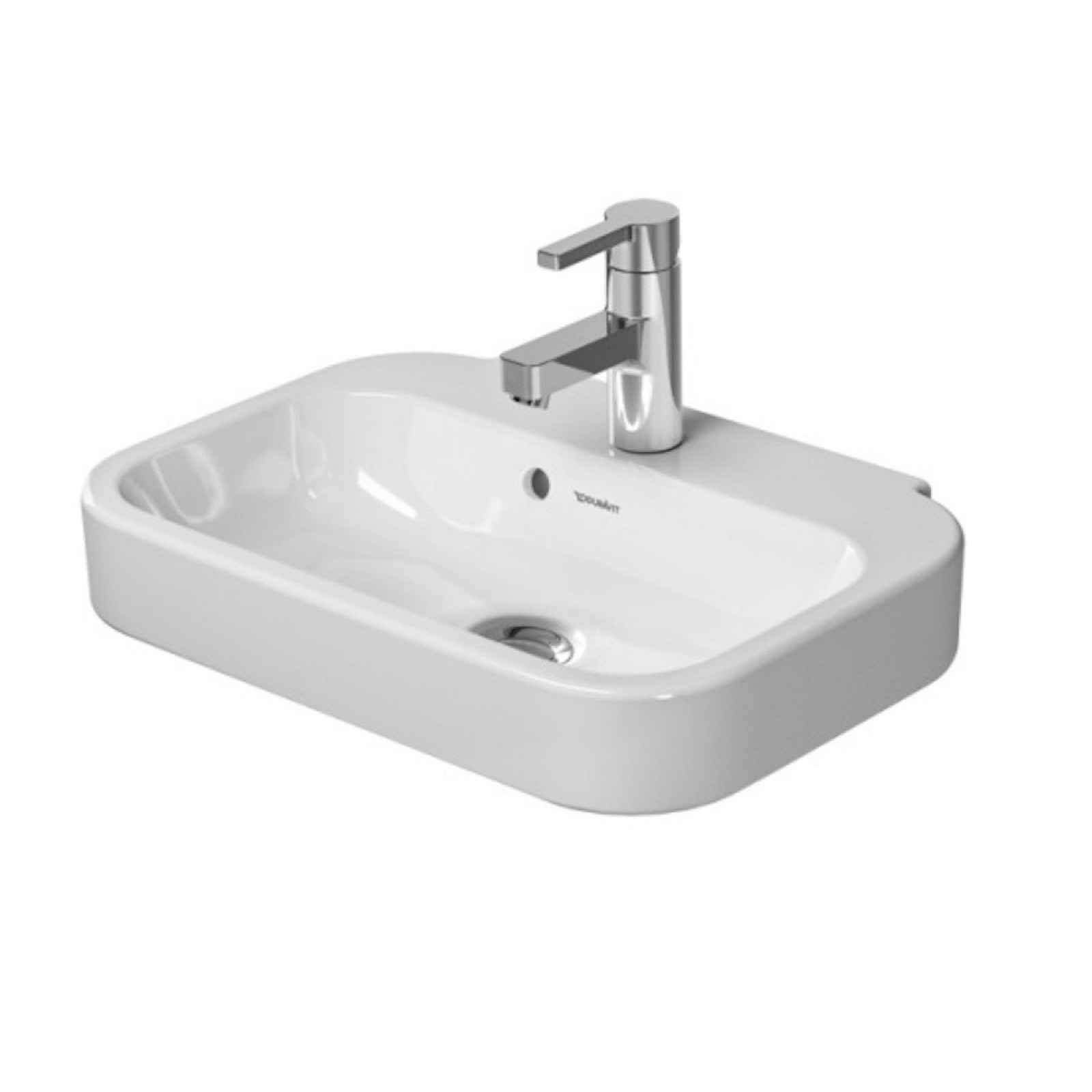 Umývátko Duravit Happy D.2 50x36 cm otvor pro baterii, s přetokem 0709500000