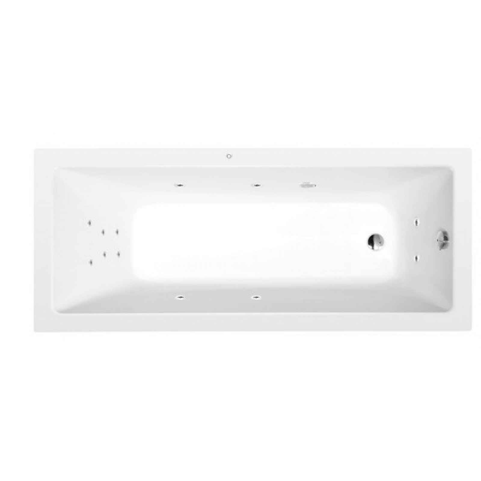 Masážní vana Polysan Noemi 150x80 cm Attraction Hydro akrylát levá i pravá 71727.3010