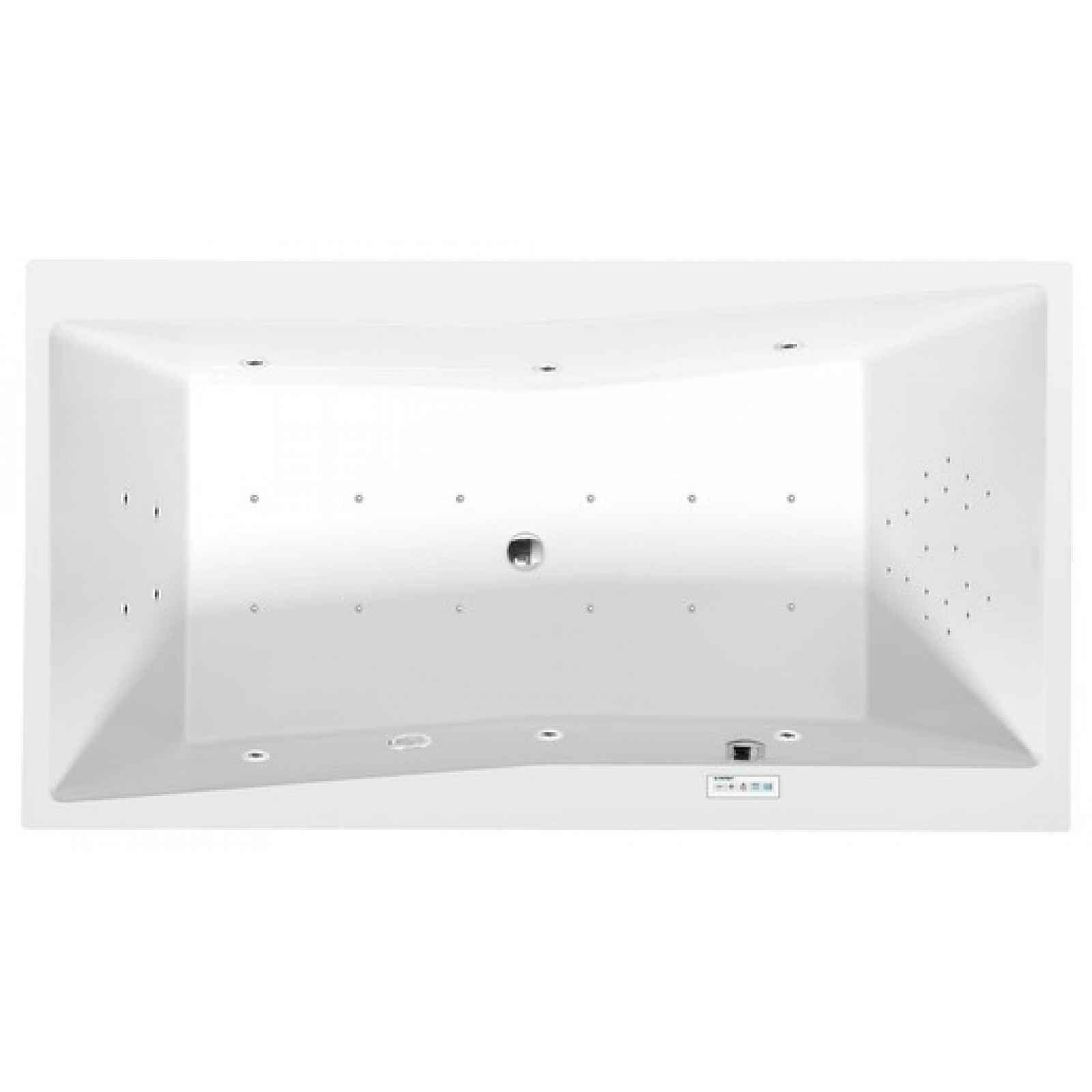 Masážní vana Polysan Quest 190x100 cm Highline Hydro-Air akrylát levá i pravá 78531.6010