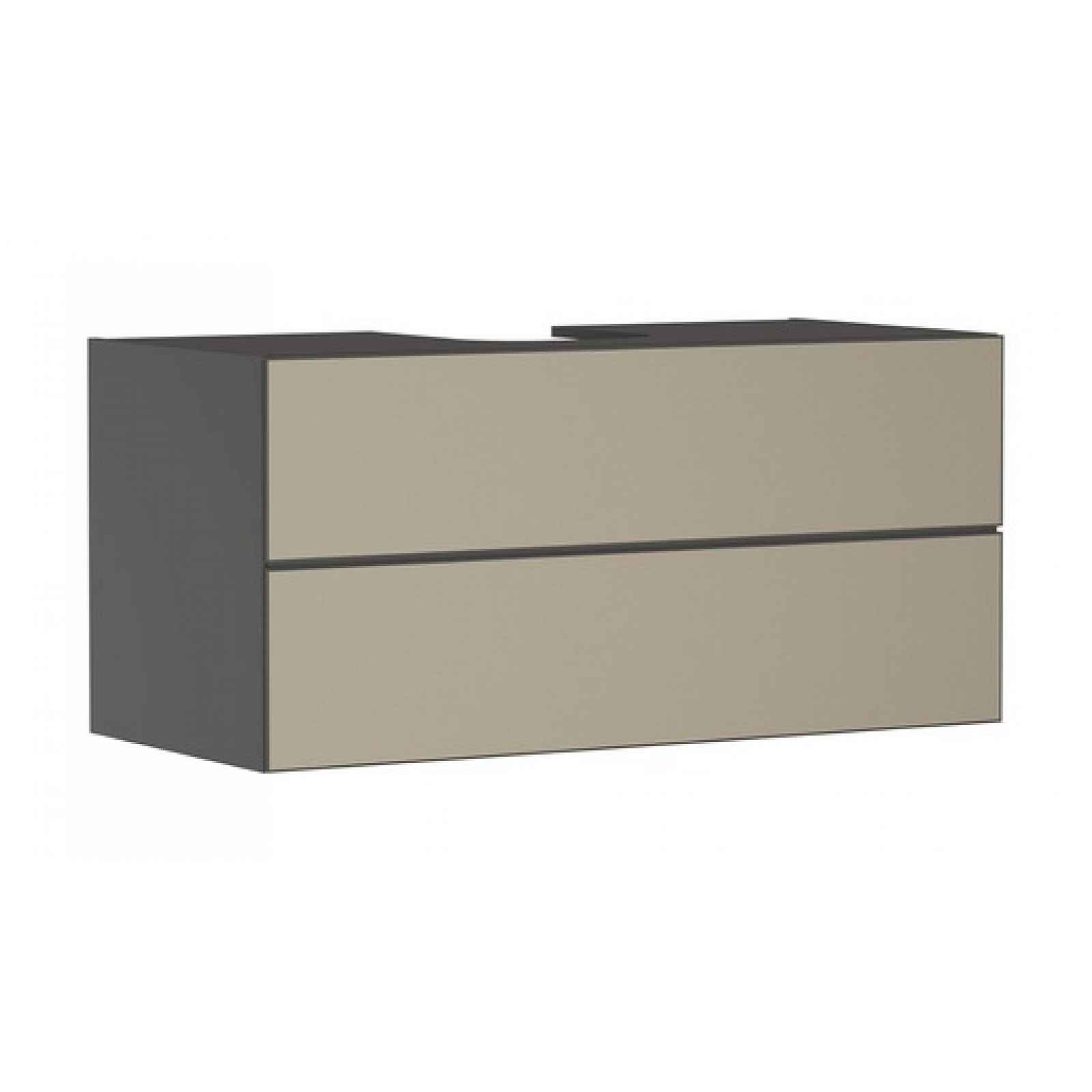 Skříňka pod umyvadlo pod desku Hansgrohe Xevolos E 118x55,5x55 cm břidlicová matná šedá mat 54195390