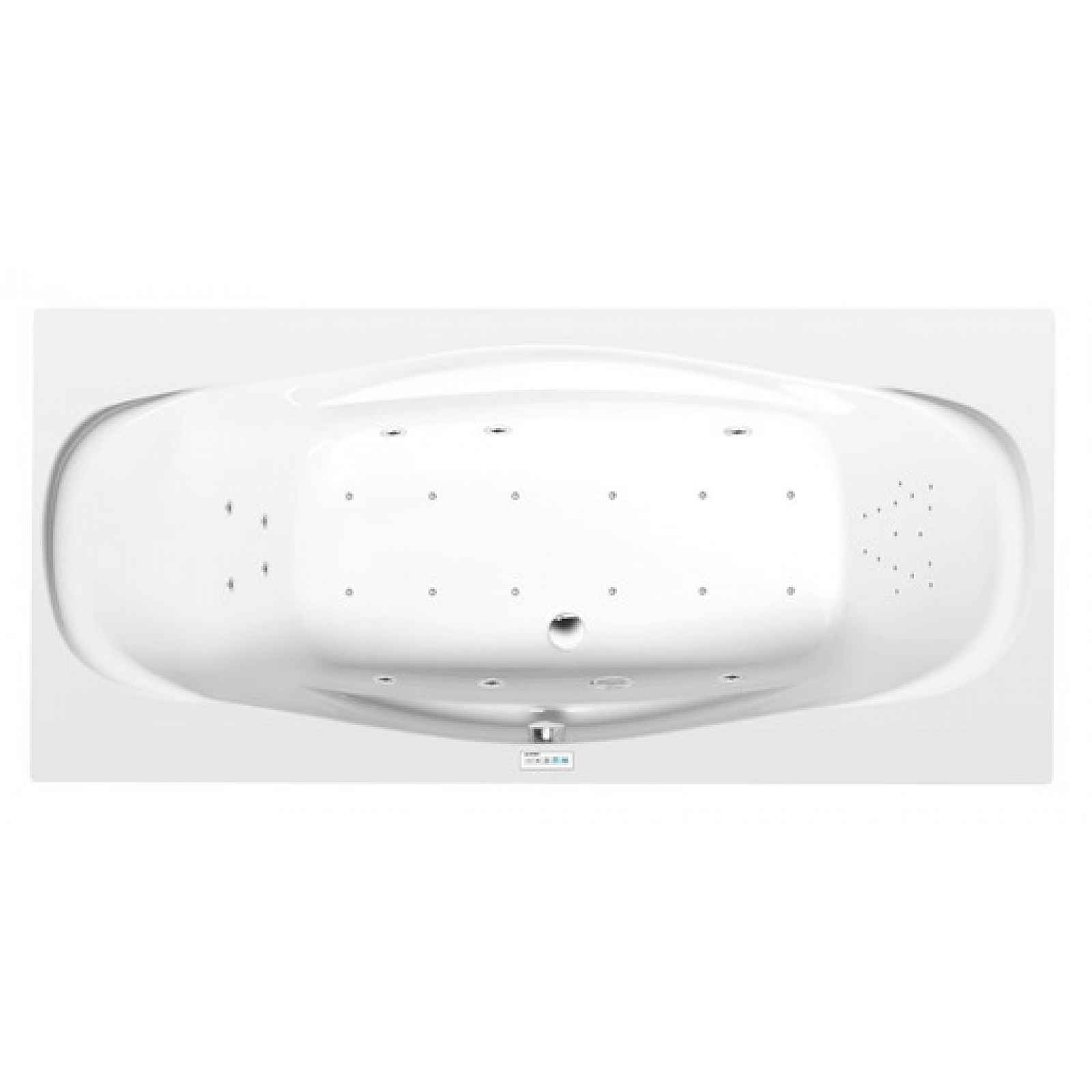 Masážní vana Polysan Garda 190x90 cm Highline Hydro-Air akrylát levá i pravá 14111.6010