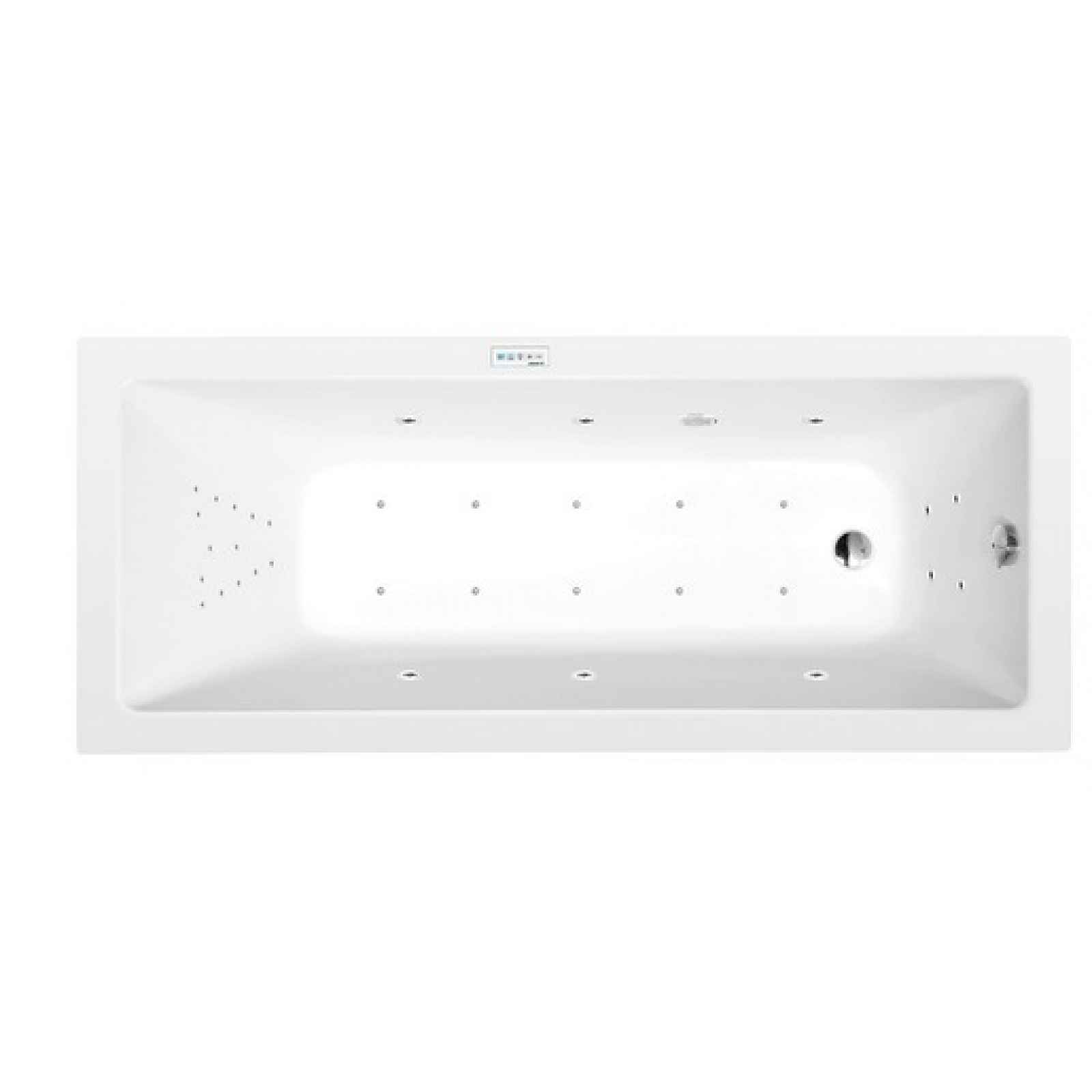 Masážní vana Polysan Noemi 160x70 cm Highline Hydro-Air akrylát levá i pravá 71707.6010