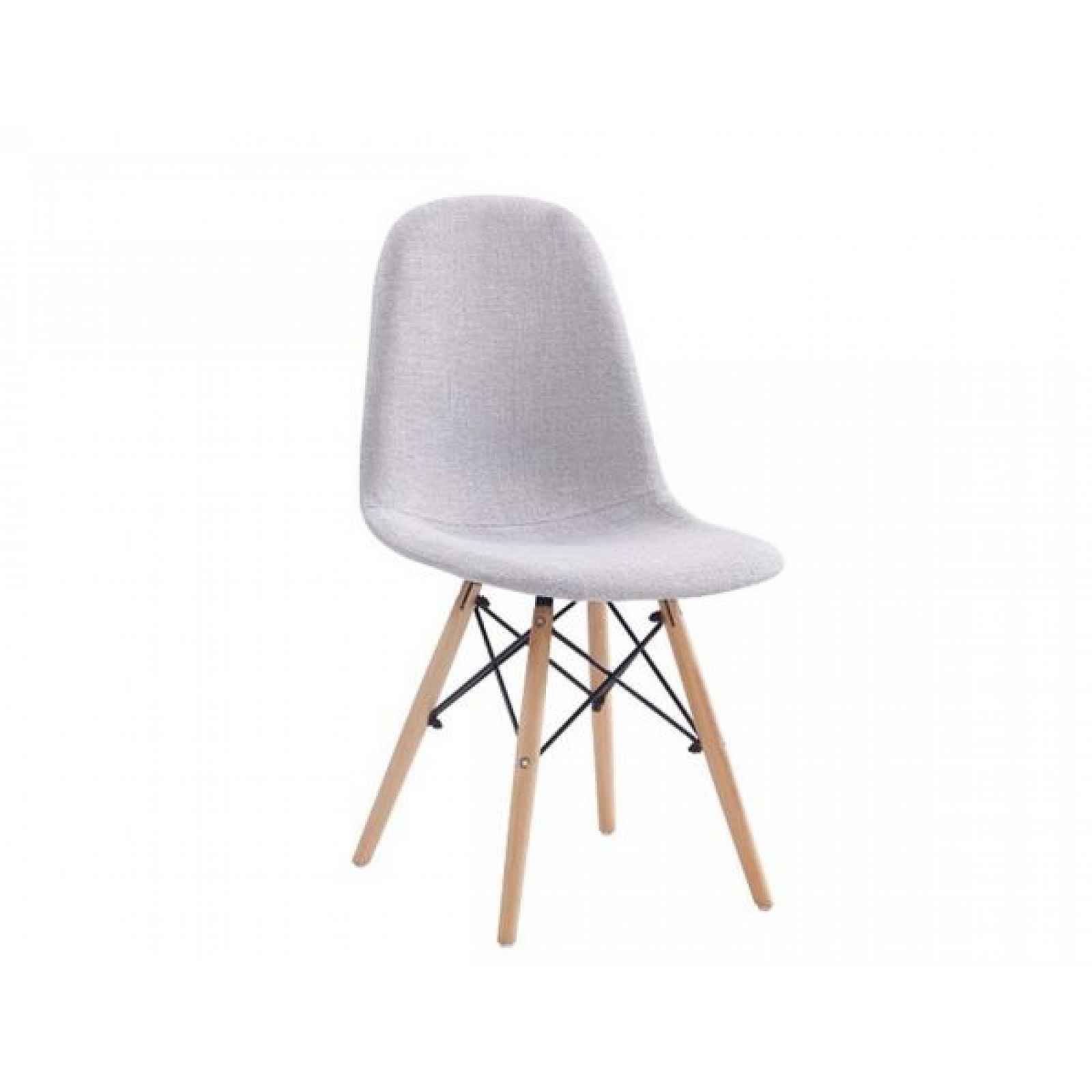 Jídelní židle, světle šedá, buk DARELA NEW - výška 83 cm