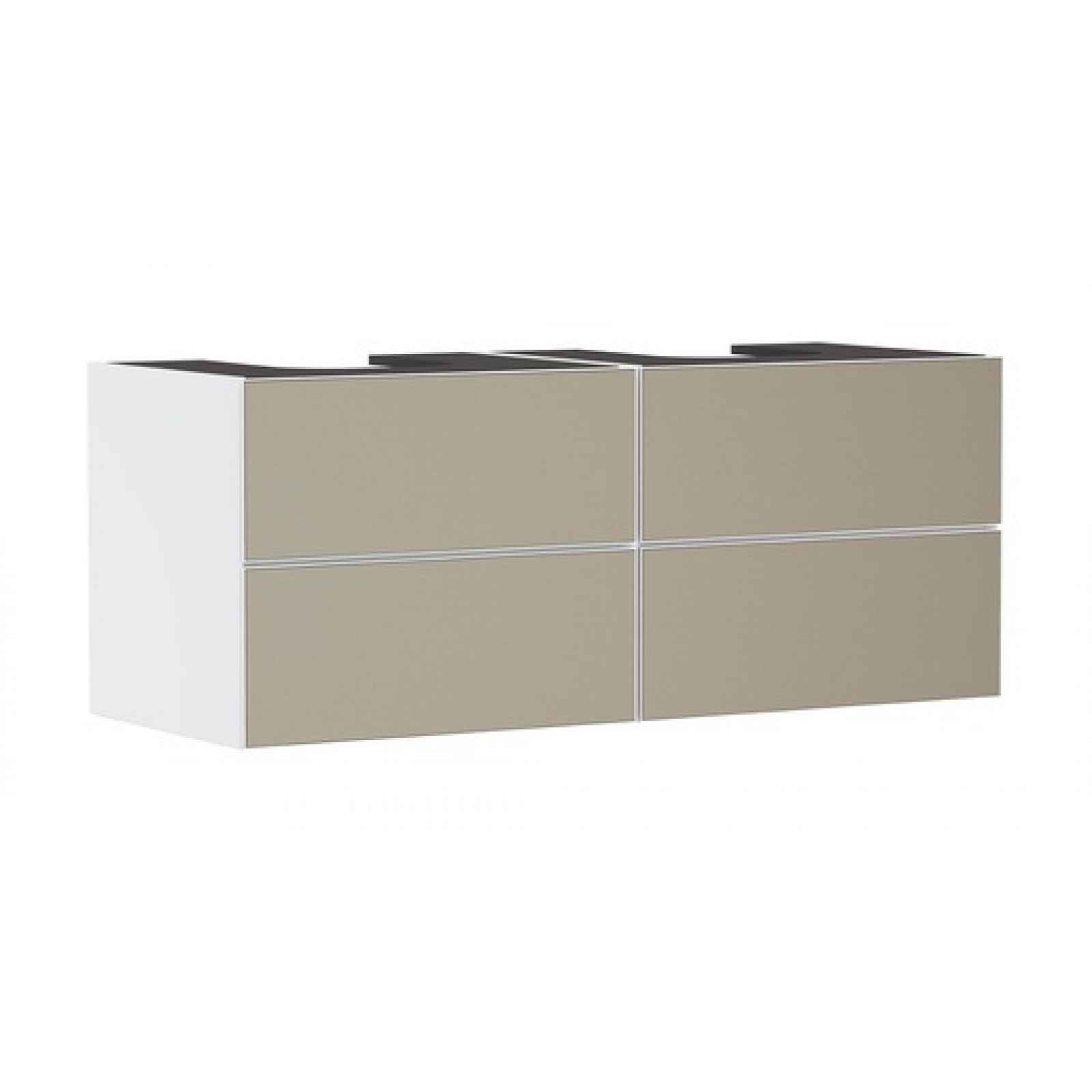 Skříňka pod umyvadlo pod desku Hansgrohe Xevolos E 137x55,5x55 cm bílá matná 54196390