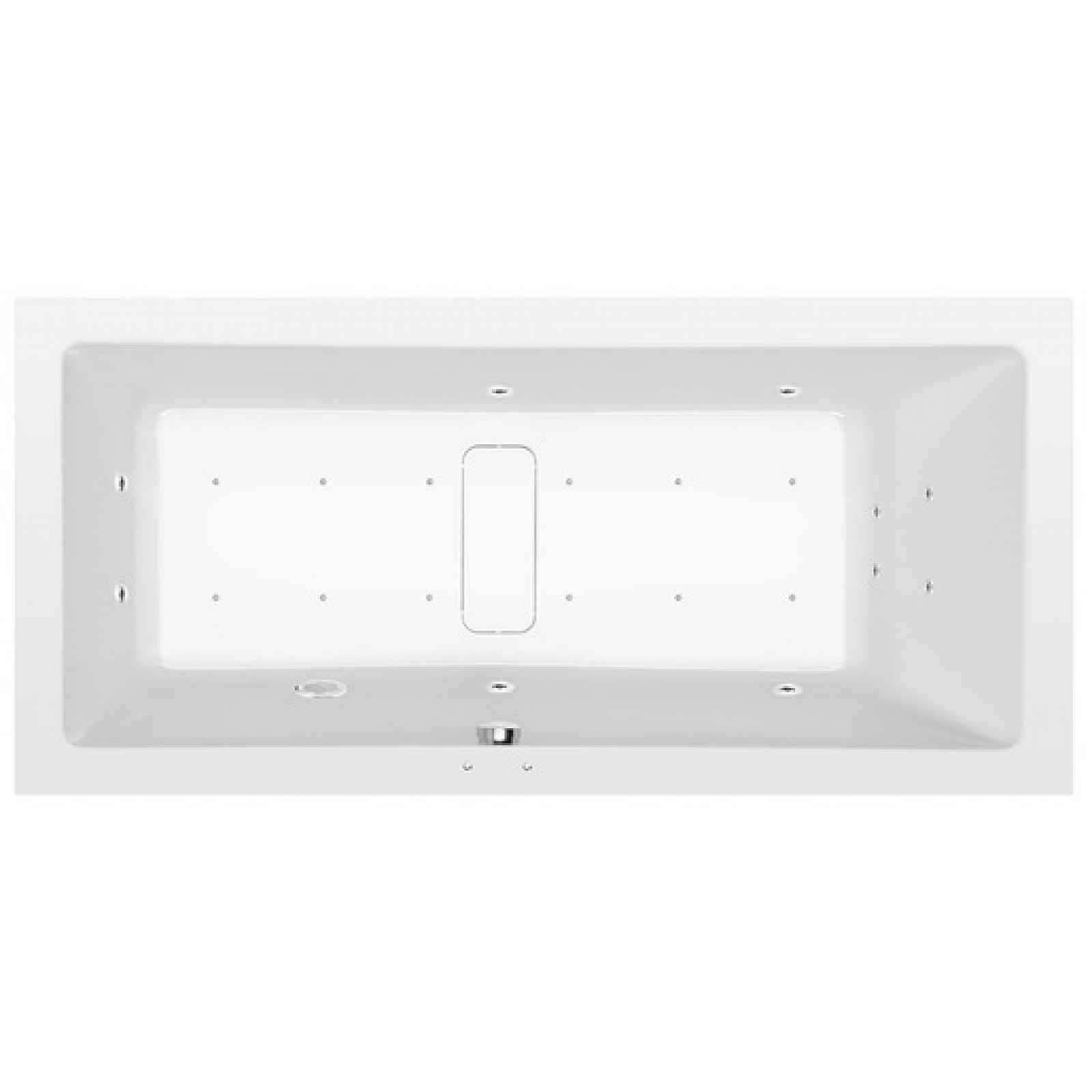 Masážní vana Polysan Marlene 200x90 cm Active Hydro-Air akrylát levá i pravá 78731.2010