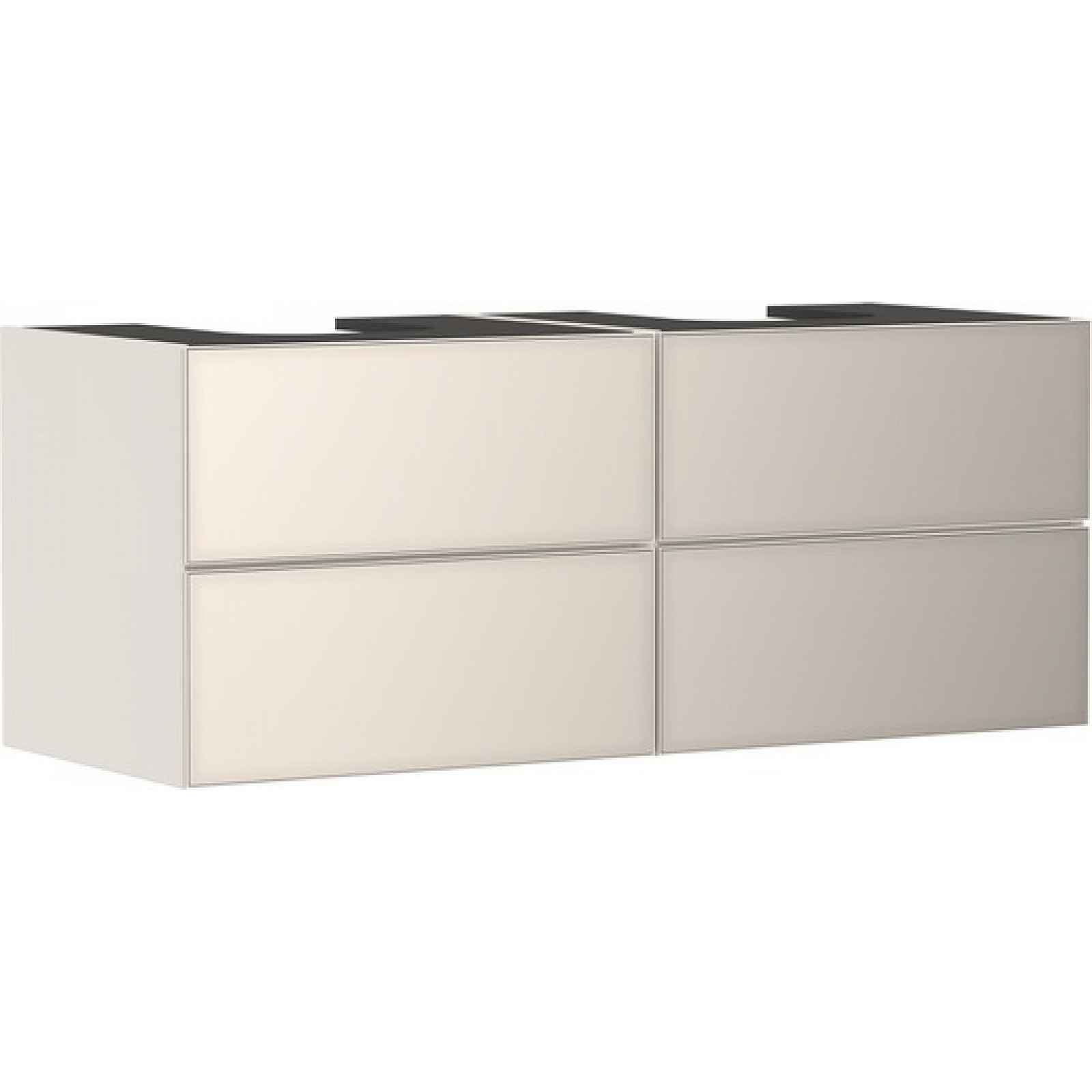 Skříňka pod umyvadlo pod desku Hansgrohe Xevolos E 137x55,5x55 cm písková matná béžová mat 54197790