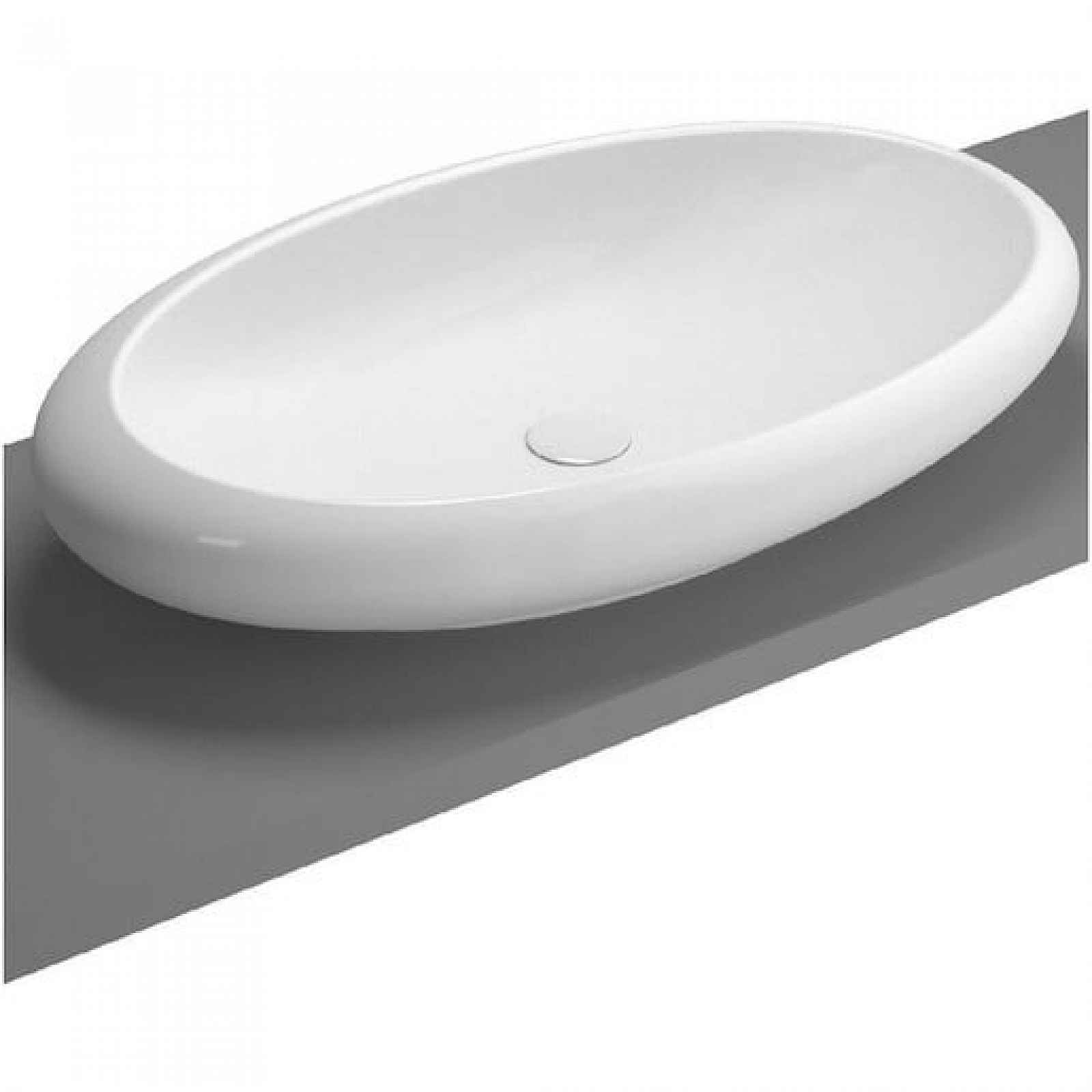 Umyvadlo na desku Vitra Istanbul 85,5x51 cm bez otvoru pro baterii 4446-403-0016