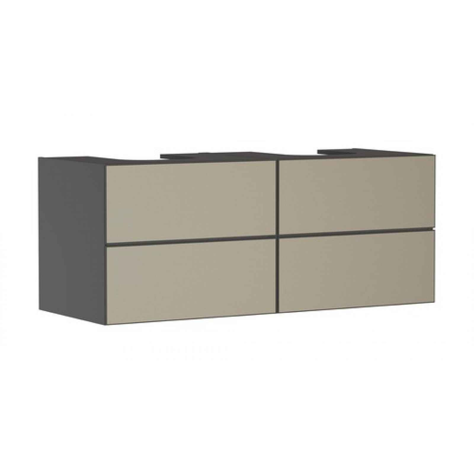 Skříňka pod umyvadlo pod desku Hansgrohe Xevolos E 137x55,5x55 cm břidlicová matná šedá mat 54198390