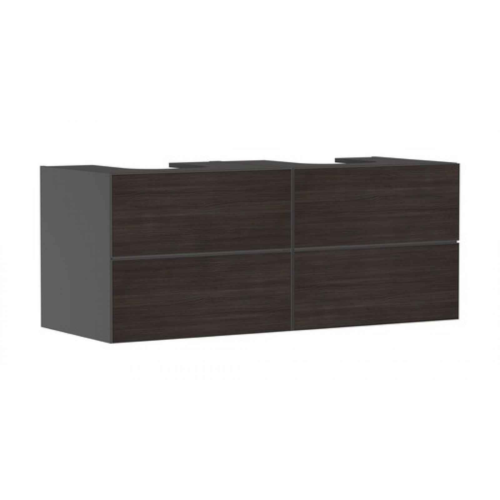 Skříňka pod umyvadlo pod desku Hansgrohe Xevolos E 137x55,5x55 cm břidlicová matná šedá mat 54198730
