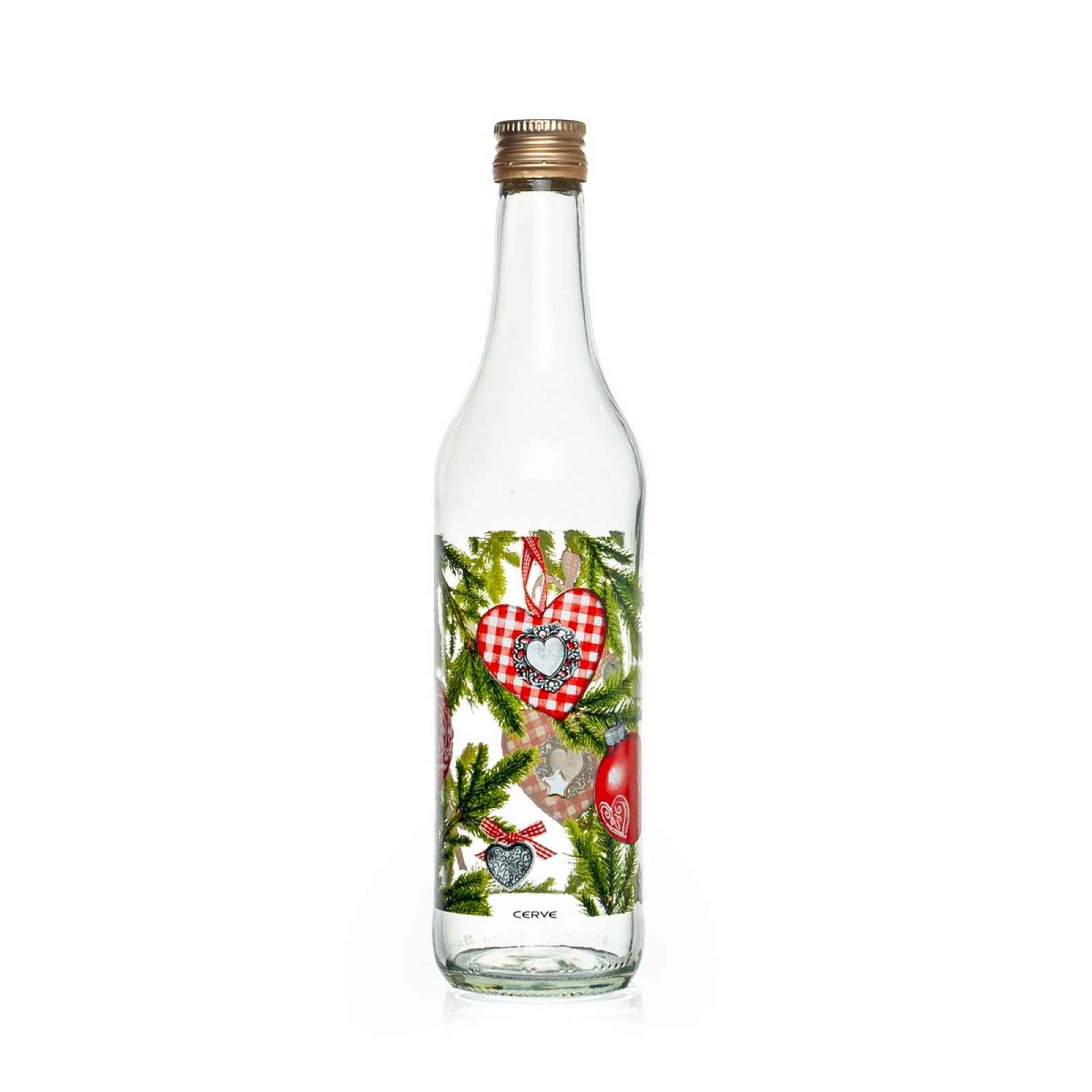 Skleněná láhev s víčkem Xmas Tree 0,5 l