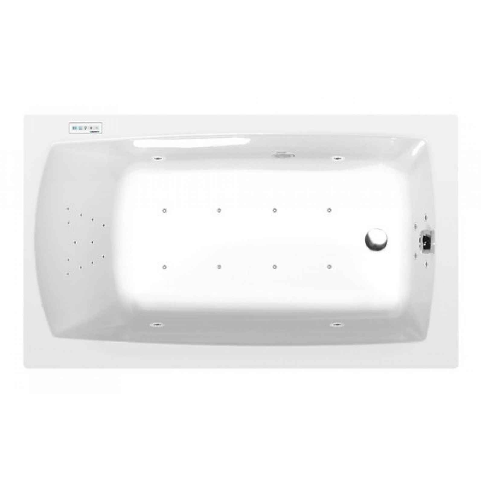 Masážní vana Polysan Lily 130x70 cm Highline Hydro-Air akrylát levá i pravá 77511.6010