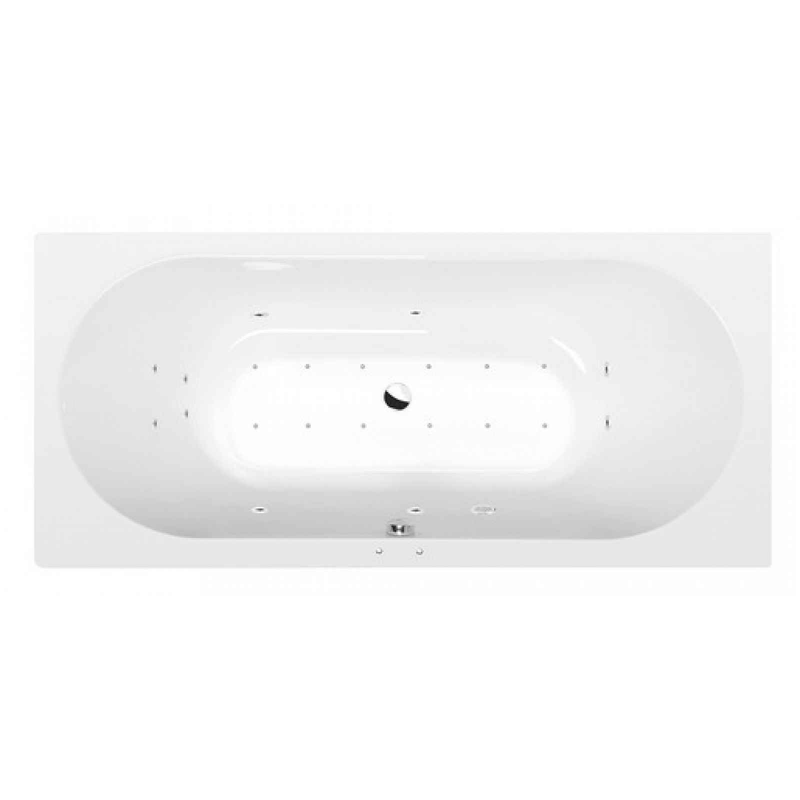 Masážní vana Polysan Viva 185x80 cm Active Hydro-Air akrylát levá i pravá 71968.2010