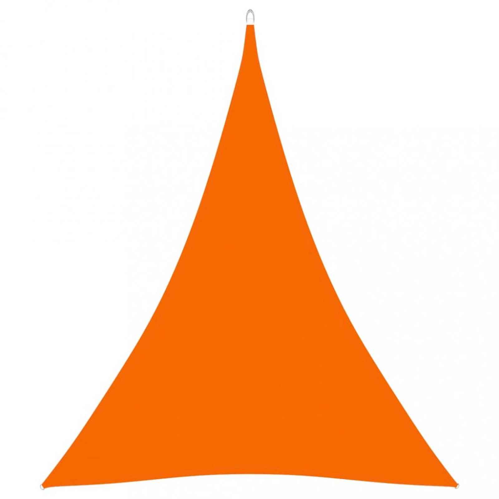 Stínící plachta trojúhelníková 4 x 5 x 5 m oxfordská látka Dekorhome Oranžová