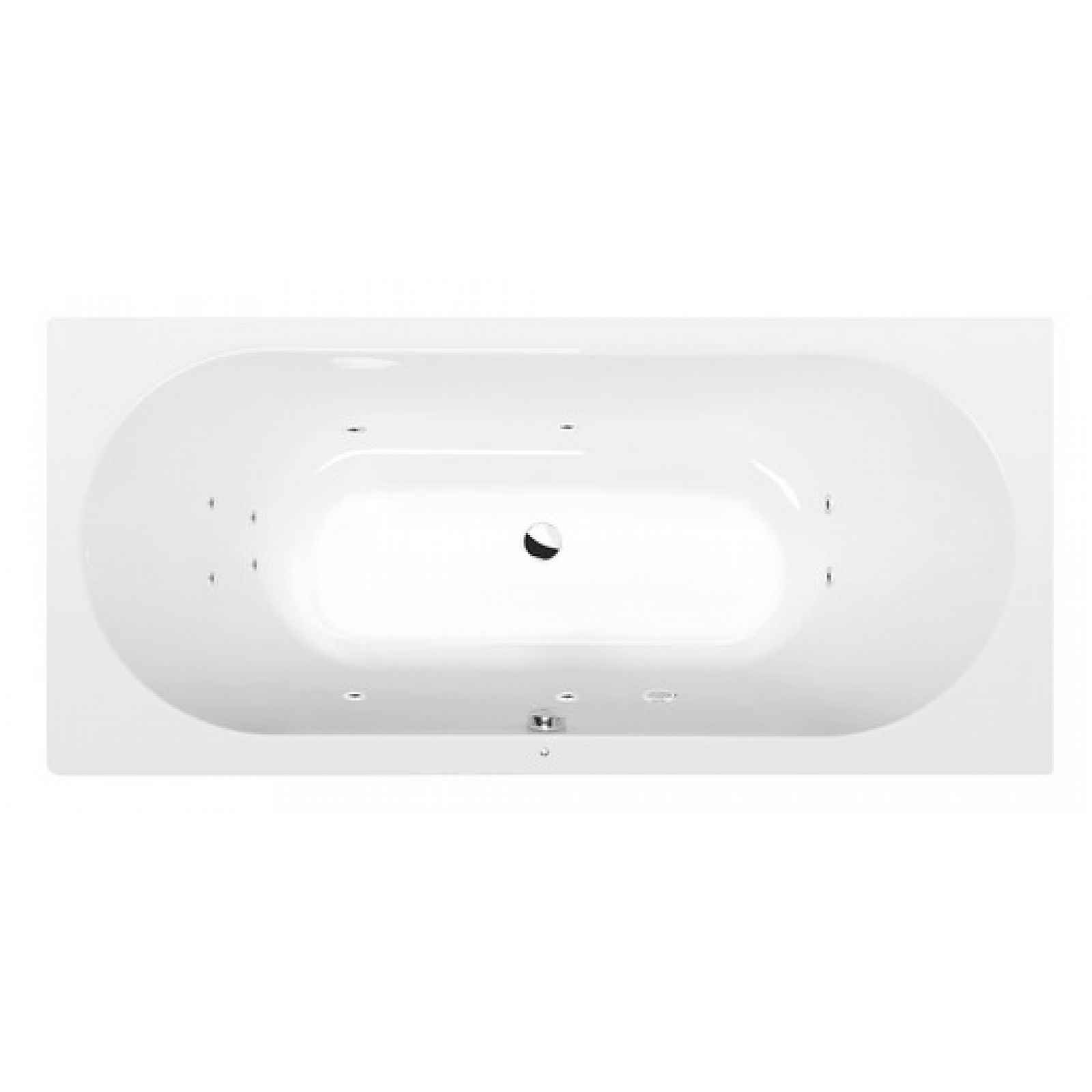 Masážní vana Polysan Viva 185x80 cm Active Hydro akrylát levá i pravá 71968.1010