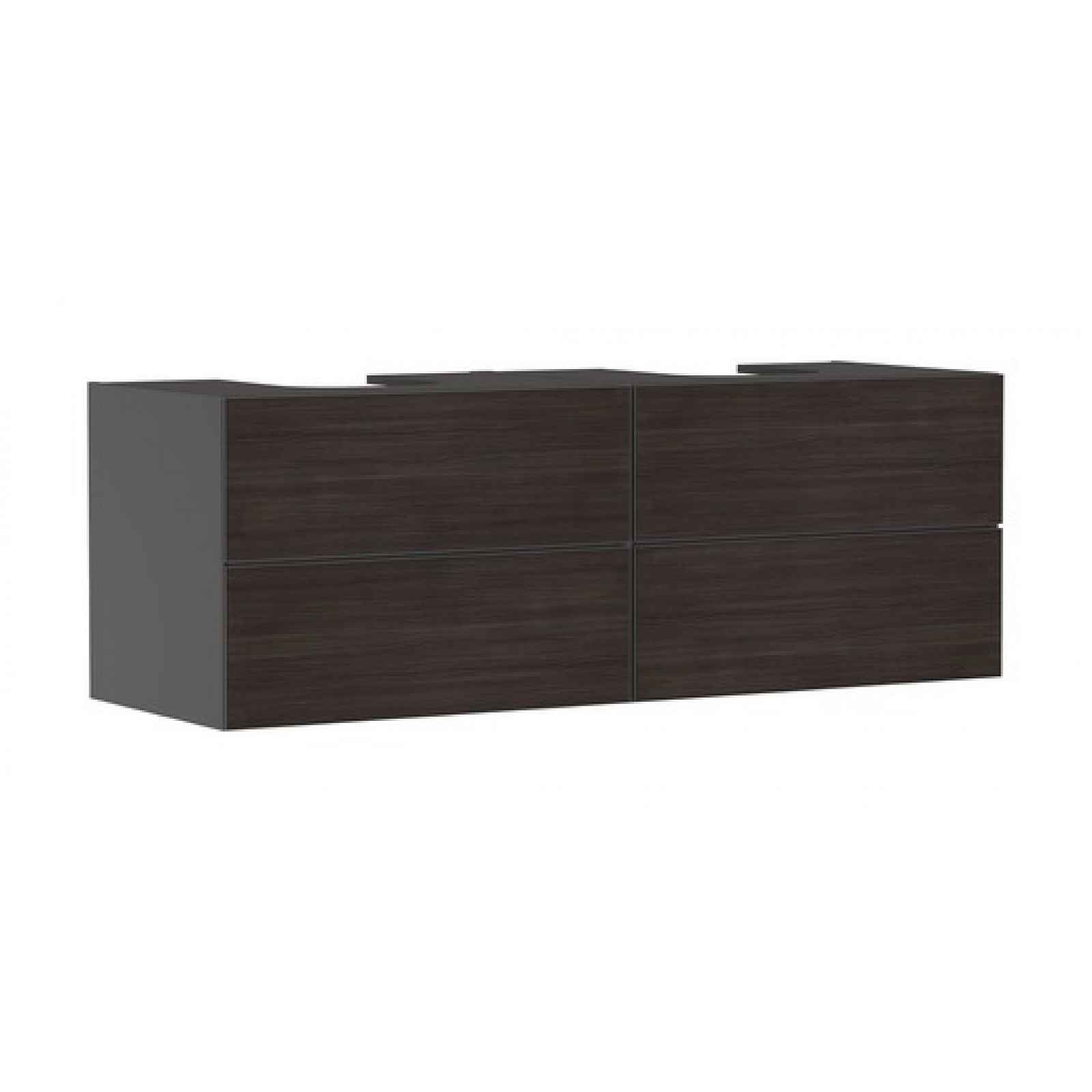 Skříňka pod umyvadlo pod desku Hansgrohe Xevolos E 157x55,5x55 cm břidlicová matná šedá mat 54201730