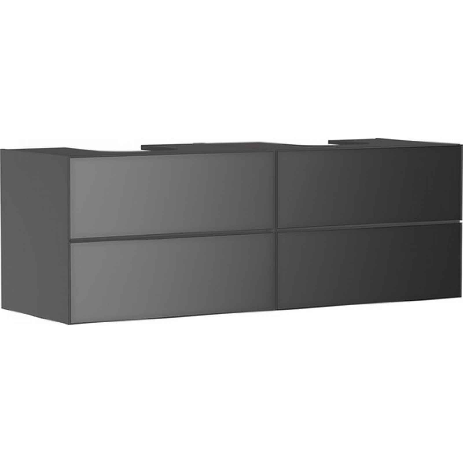 Skříňka pod umyvadlo pod desku Hansgrohe Xevolos E 157x55,5x55 cm břidlicová matná šedá mat 54201770