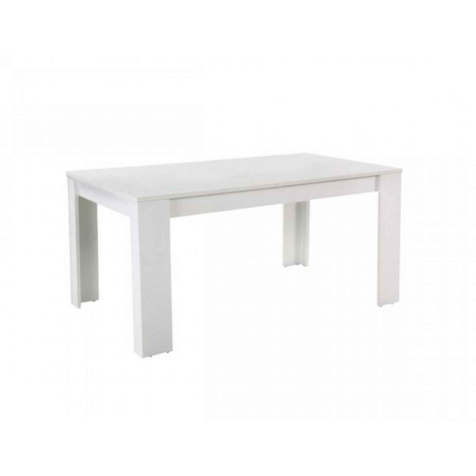 Jídelní stůl, bílý, 140x80 cm, TOMY