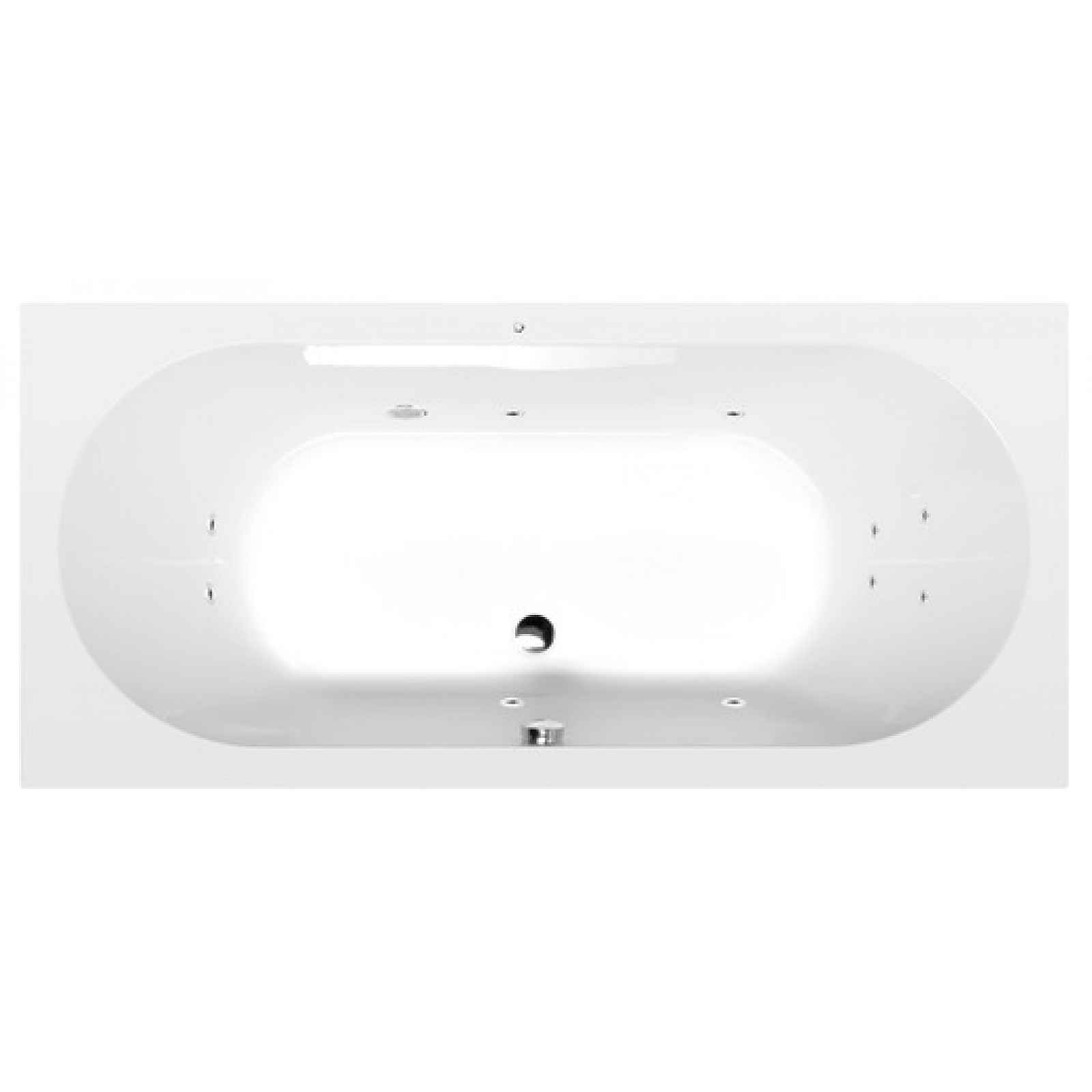 Masážní vana Polysan Levana 170x80 cm Active Hydro akrylát levá i pravá 71745.1010