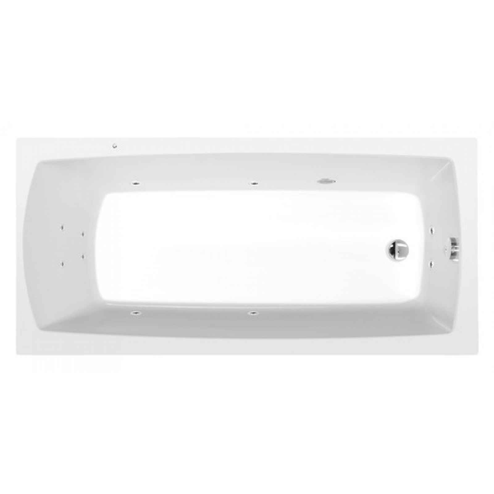 Masážní vana Polysan Lily 150x70 cm Active Hydro akrylát levá i pravá 72273.1010