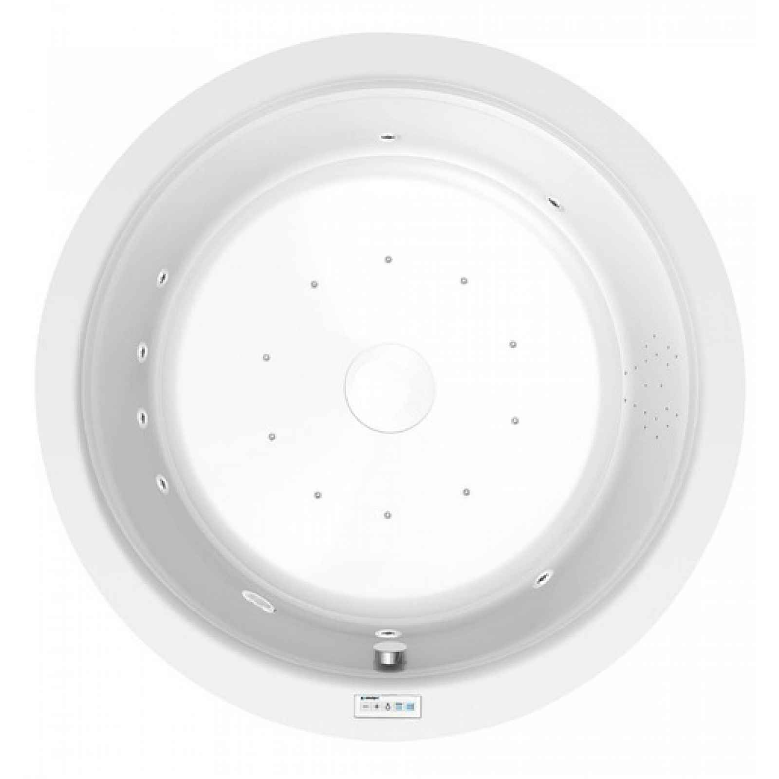 Masážní vana Polysan Oblo 165x165 cm Highline Hydro-Air akrylát levá i pravá 72840.6010