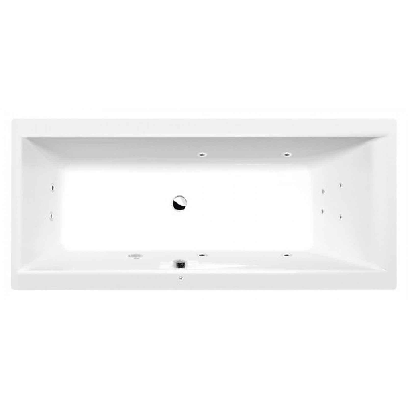 Masážní vana Polysan Cleo 180x80 cm Active Hydro akrylát levá i pravá 95611.1010
