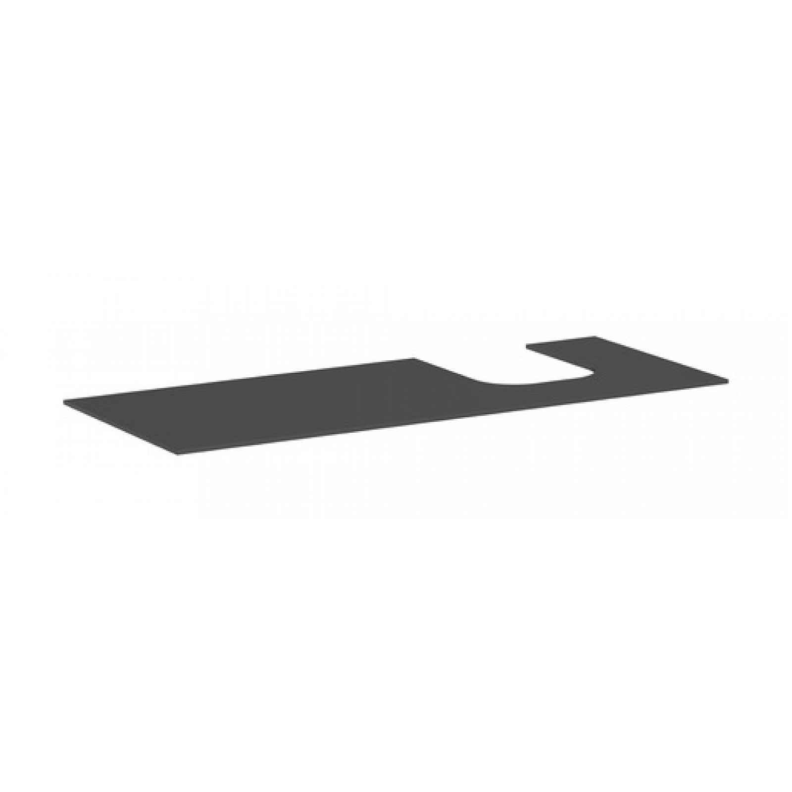 Deska pod umyvadlo Hansgrohe Xevolos E 137x1x55 cm matná břidlicově šedá mat 54206760
