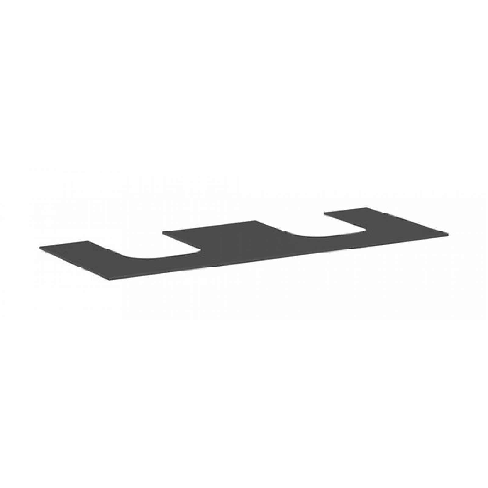 Deska pod umyvadlo Hansgrohe Xevolos E 137x1x55 cm matná břidlicově šedá mat 54207760
