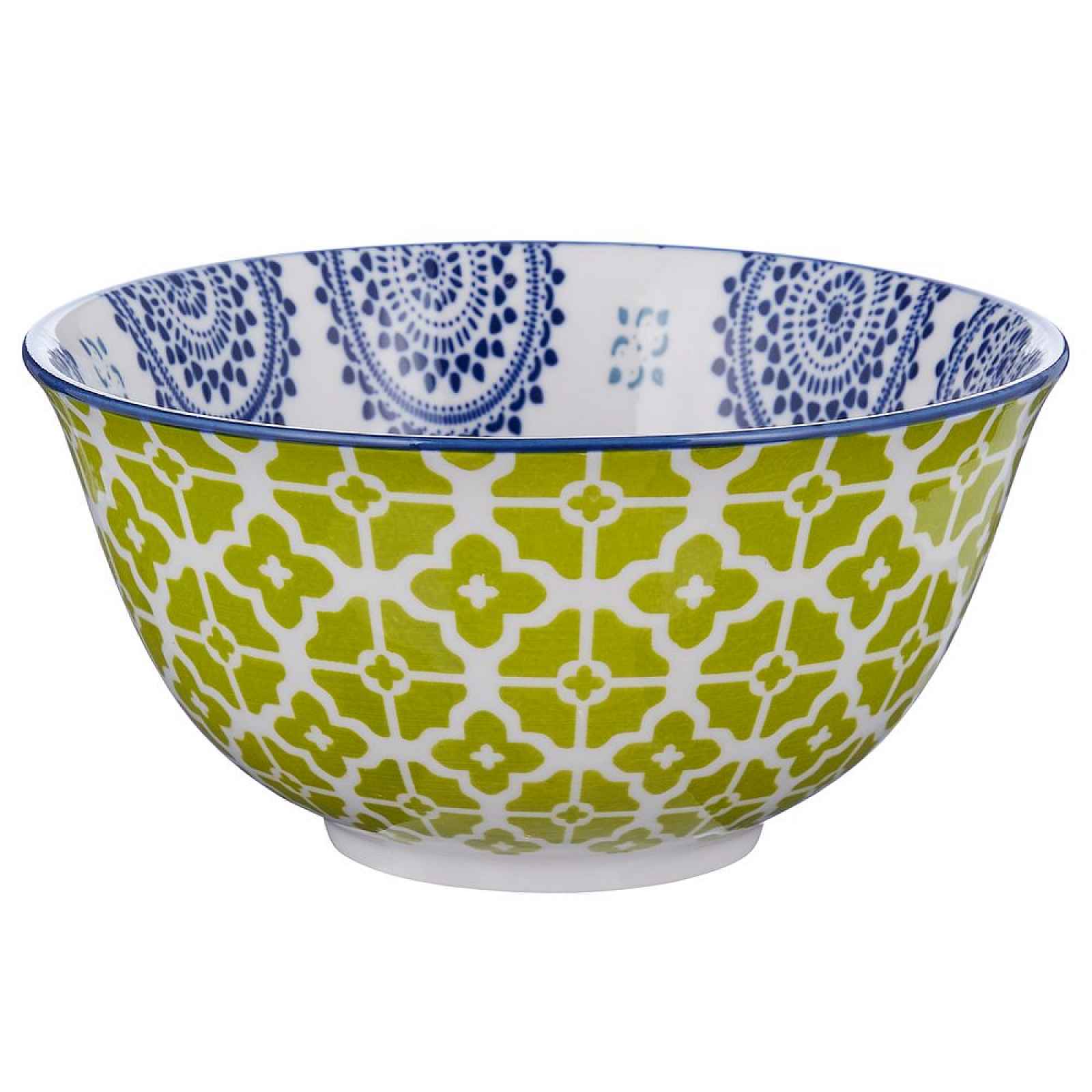 Butlers ORNAMENTS Miska 520 ml - modrá/zelená