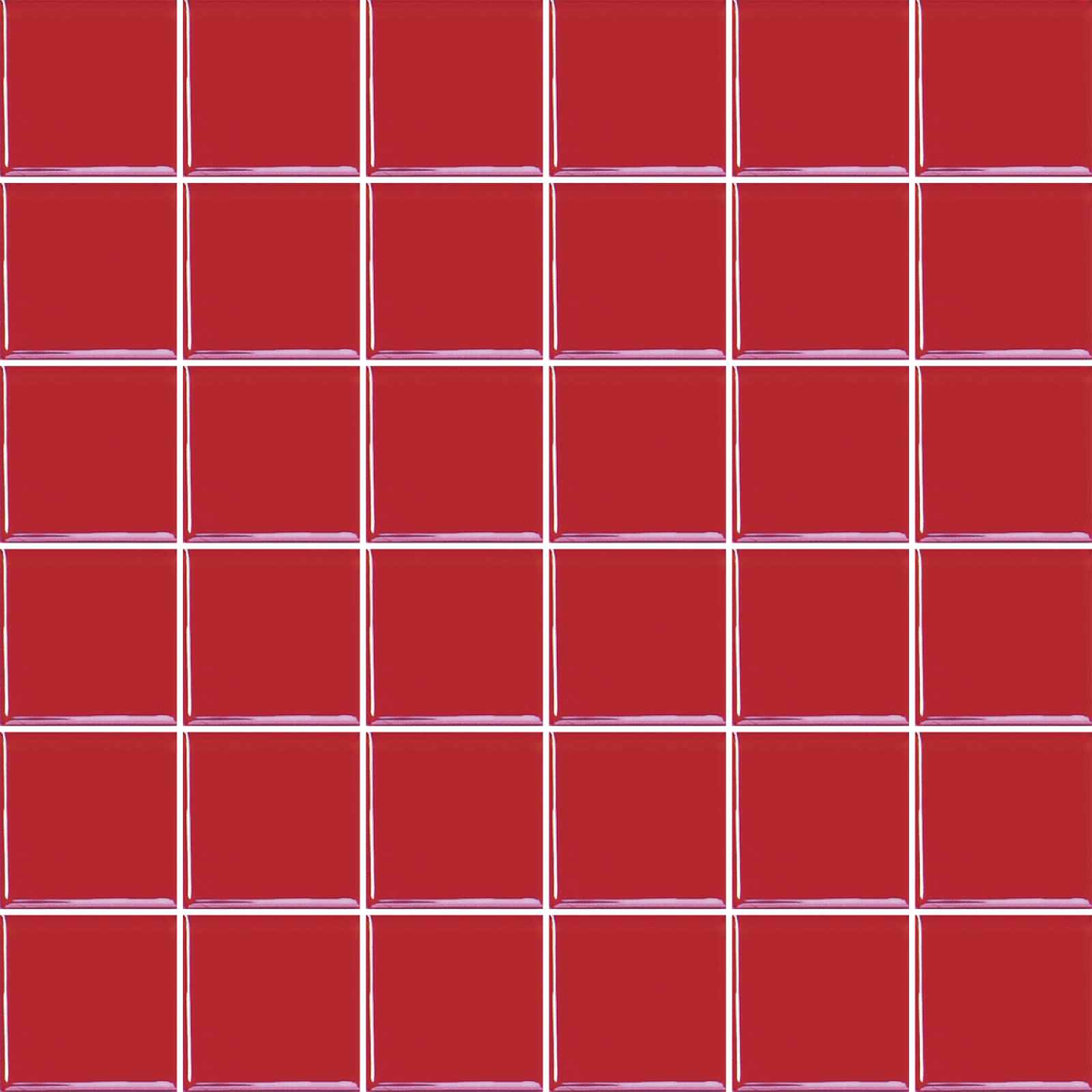 Skleněná mozaika červená 31x31 cm lesk MOS50RE