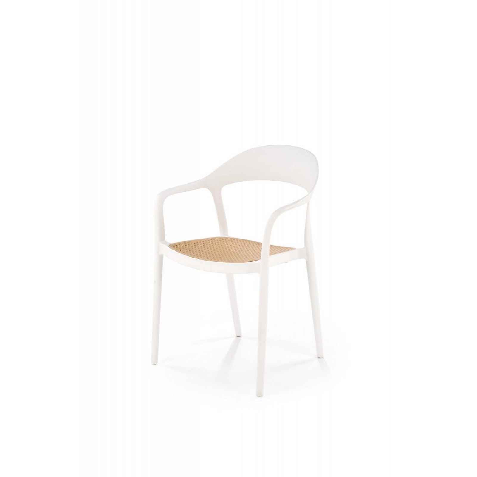 Stohovatelná židle K530 Halmar Bílá