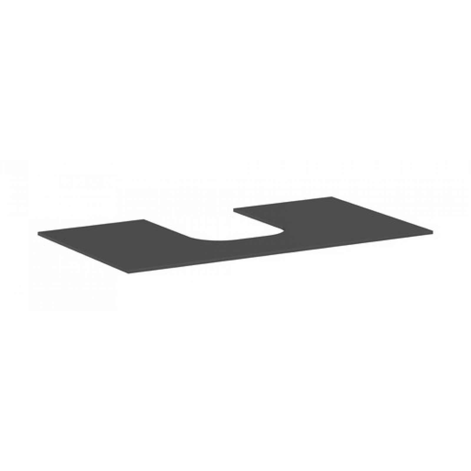 Deska pod umyvadlo Hansgrohe Xevolos E 98x1x55 cm matná břidlicově šedá mat 54209760