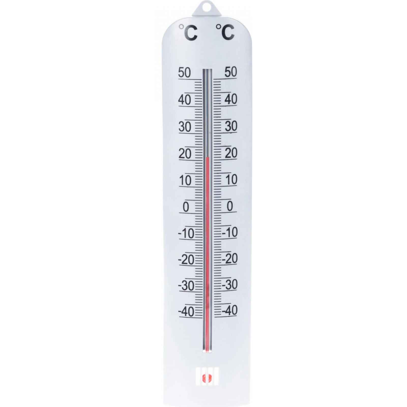 Venkovní teploměr 27 cm, stříbrný