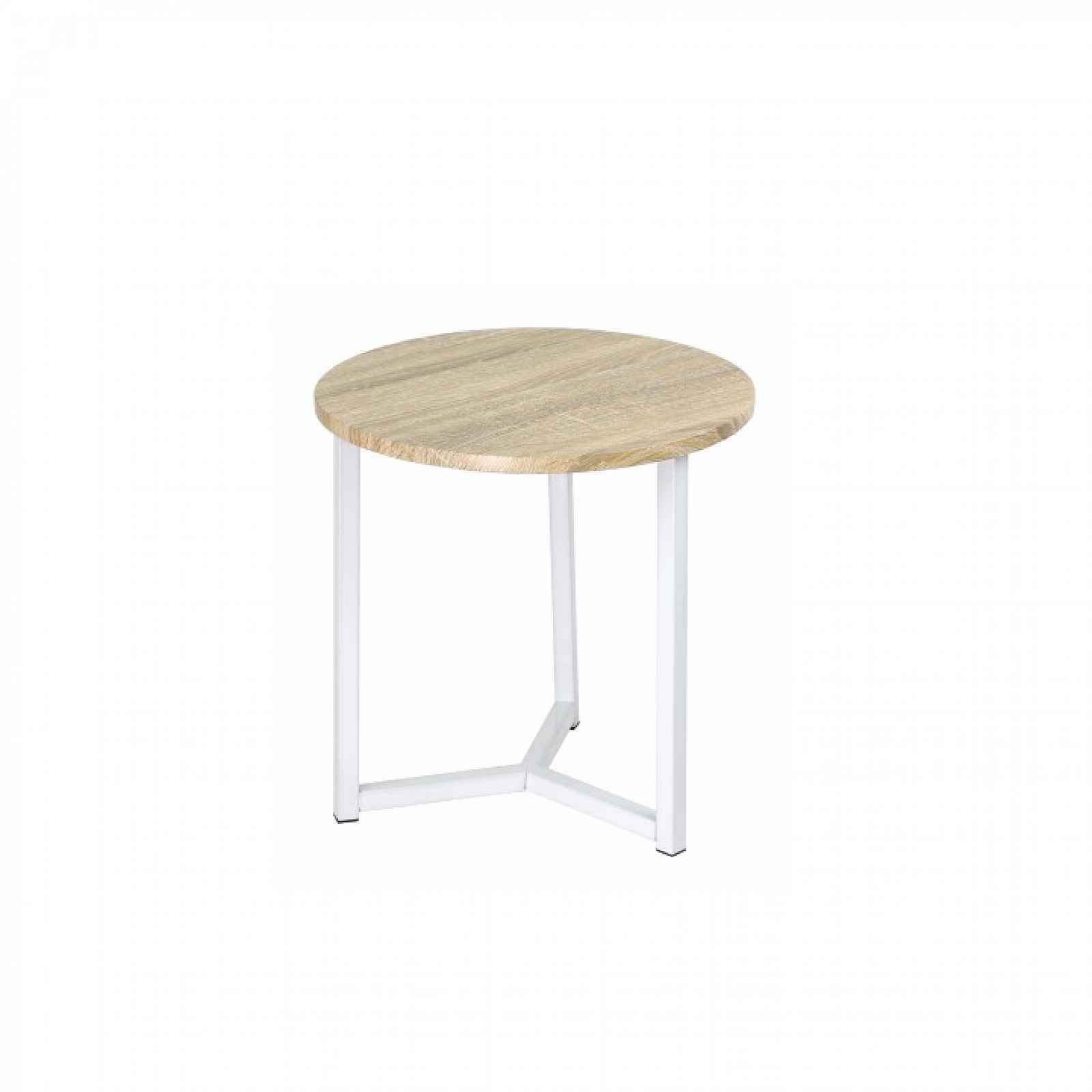 Příruční stolek, přírodní / bílá, CELINI Tempo Kondela