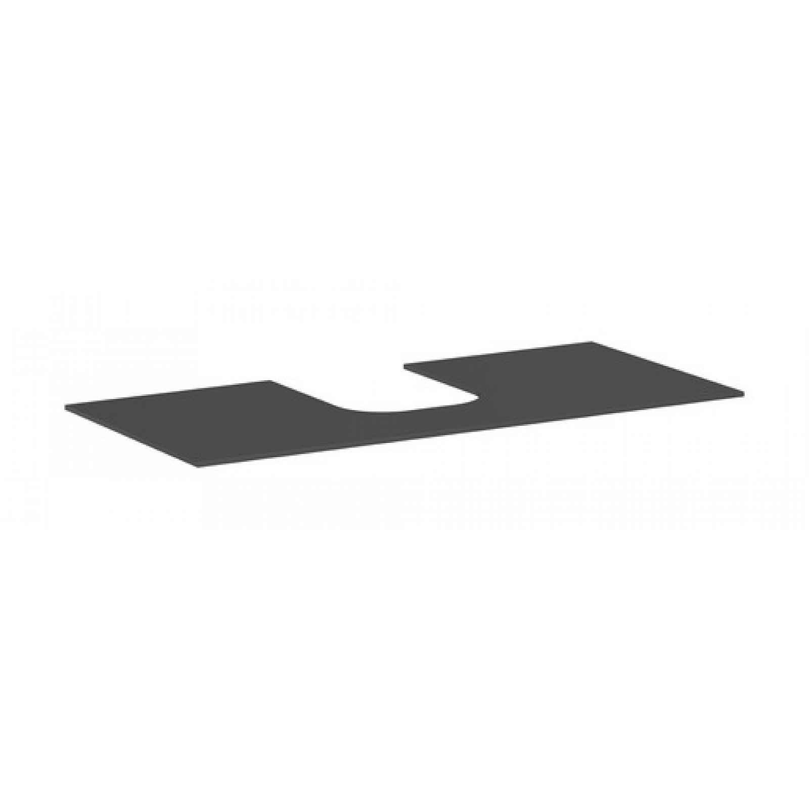 Deska pod umyvadlo Hansgrohe Xevolos E 118x1x55 cm matná břidlicově šedá mat 54210760