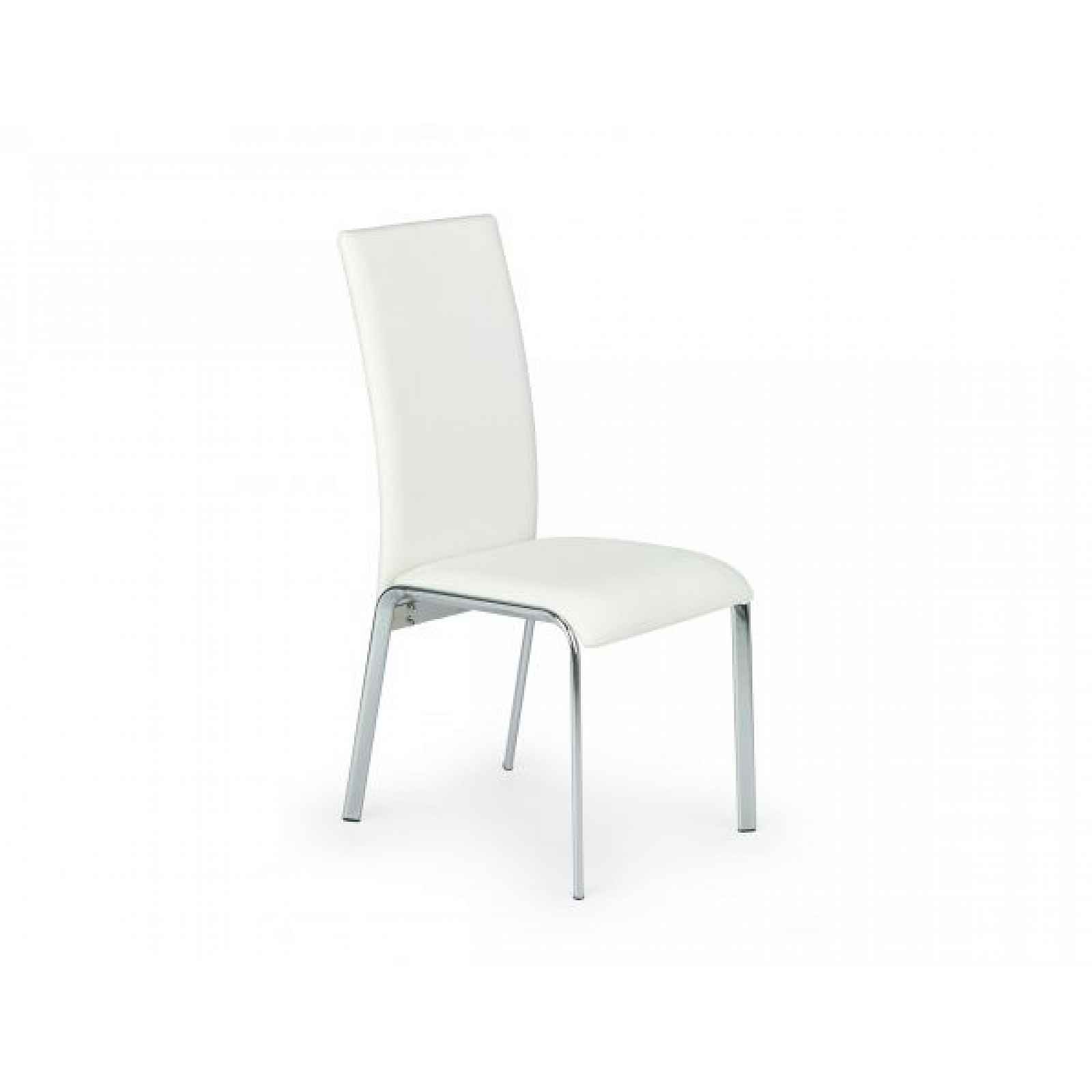 Bílá jídelní židle