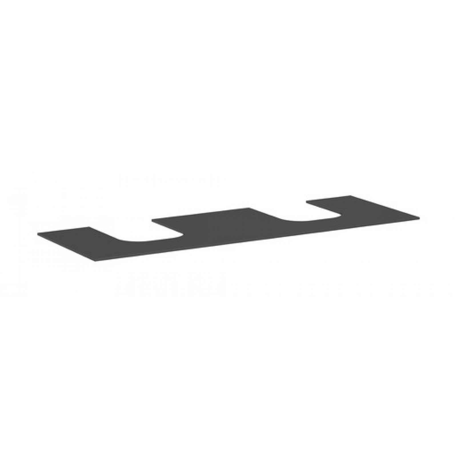 Deska pod umyvadlo Hansgrohe Xevolos E 157x1x55 cm matná břidlicově šedá mat 54211760