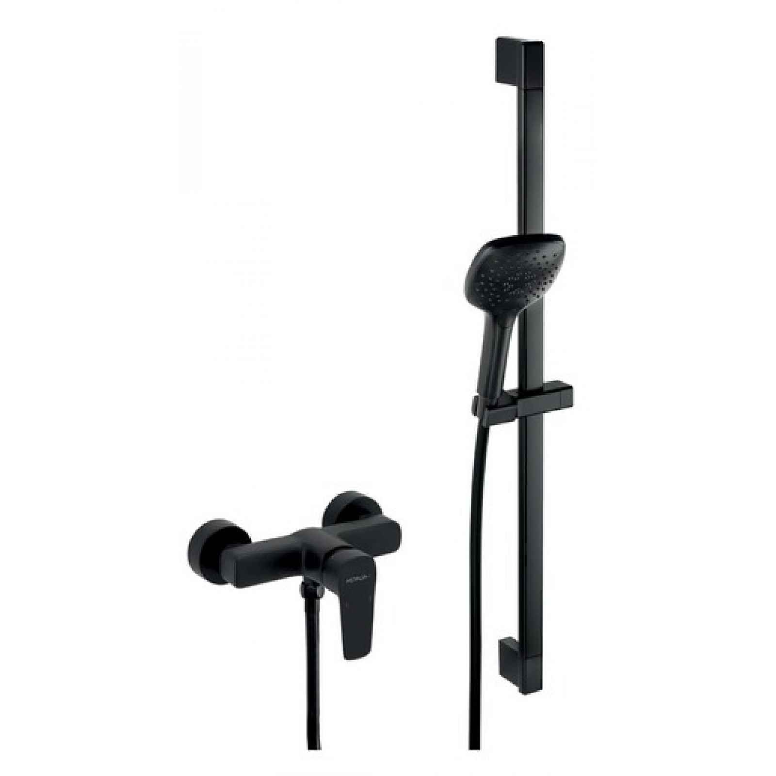 Sprchová baterie Novaservis Metalia 58 se sprchovým setem 150 mm černá matná 58061KIT,5