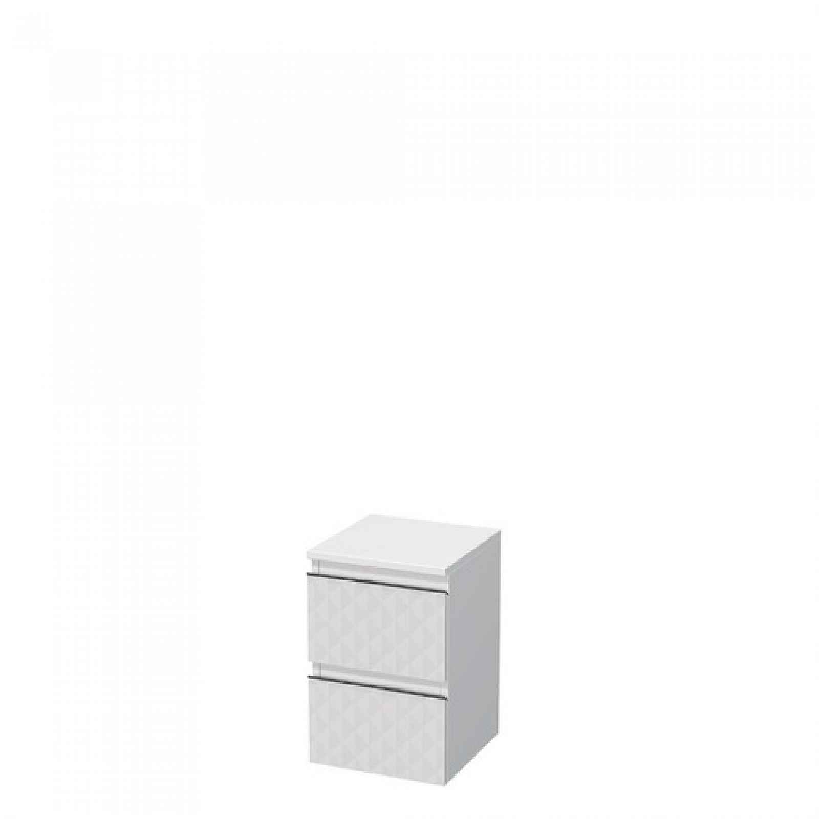 Koupelnová skříňka nízká SAT Cube Way 32,5x51x33 cm bílá mat CUBE3DN322ZBP