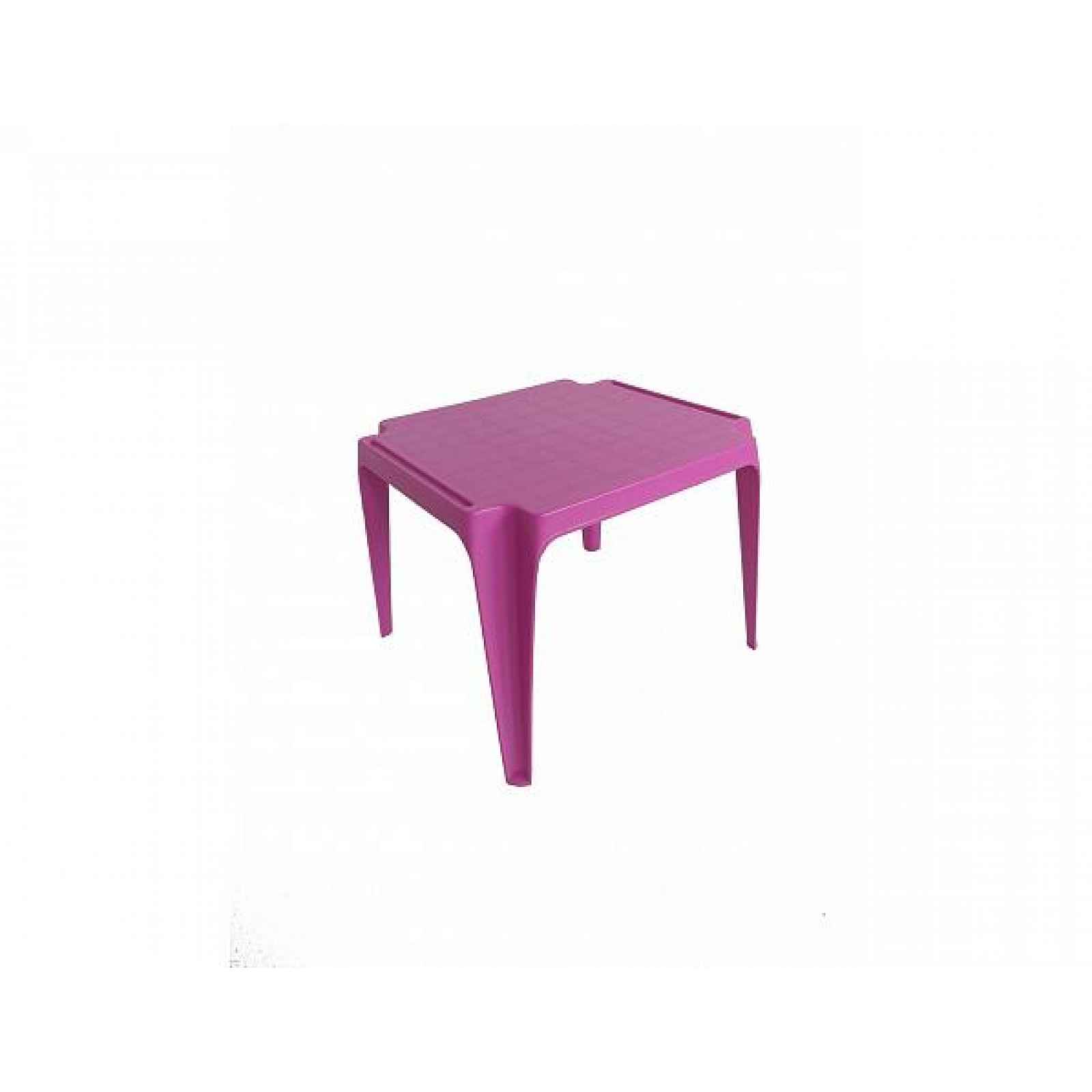 Dětský plastový stolek Susi růžová