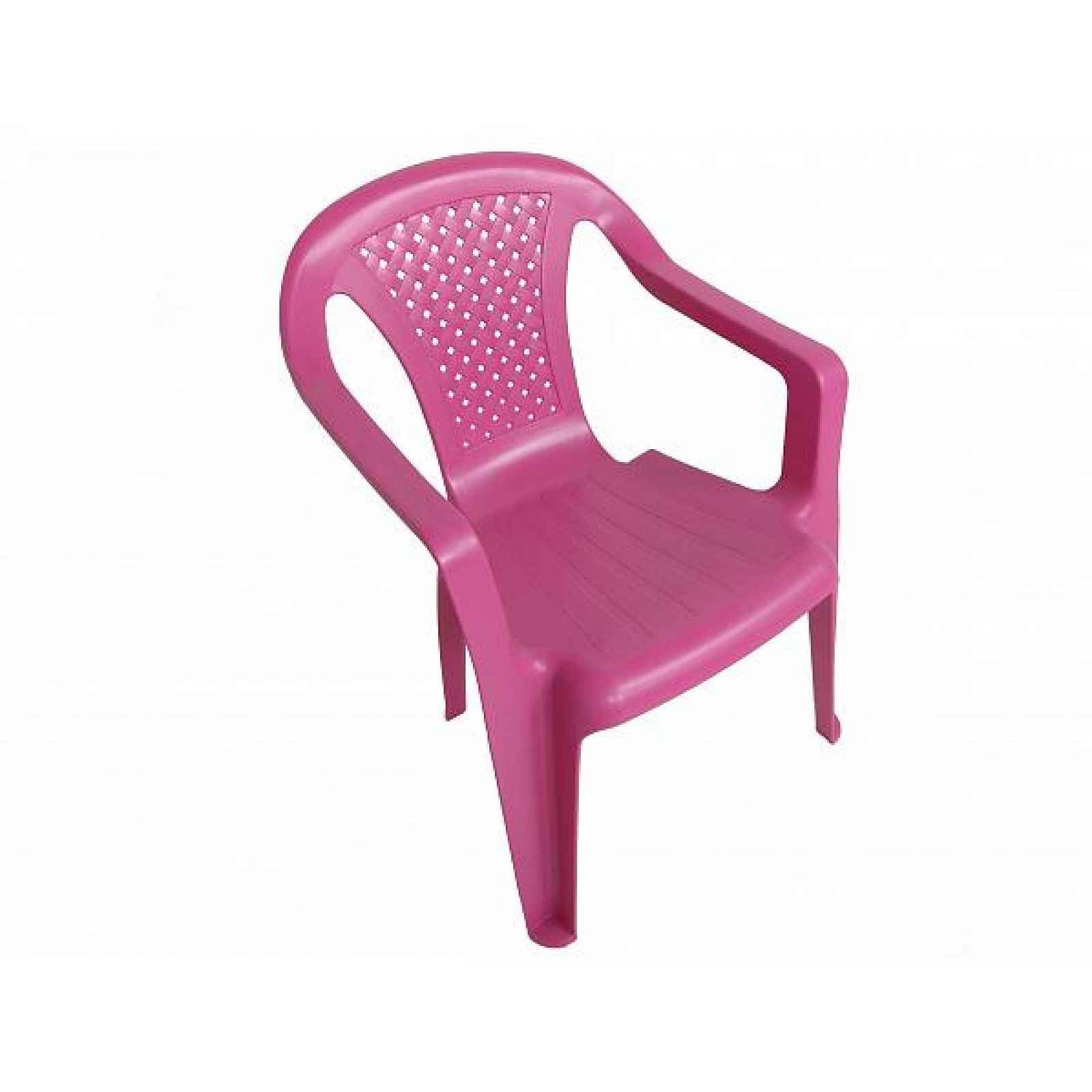 Dětská plastová židlička Bambini růžová
