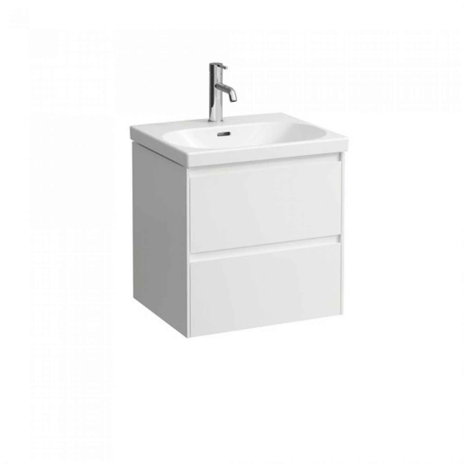 Koupelnová skříňka s umyvadlem Laufen Lua 55x56,5x46 cm bílá mat H6000802601042