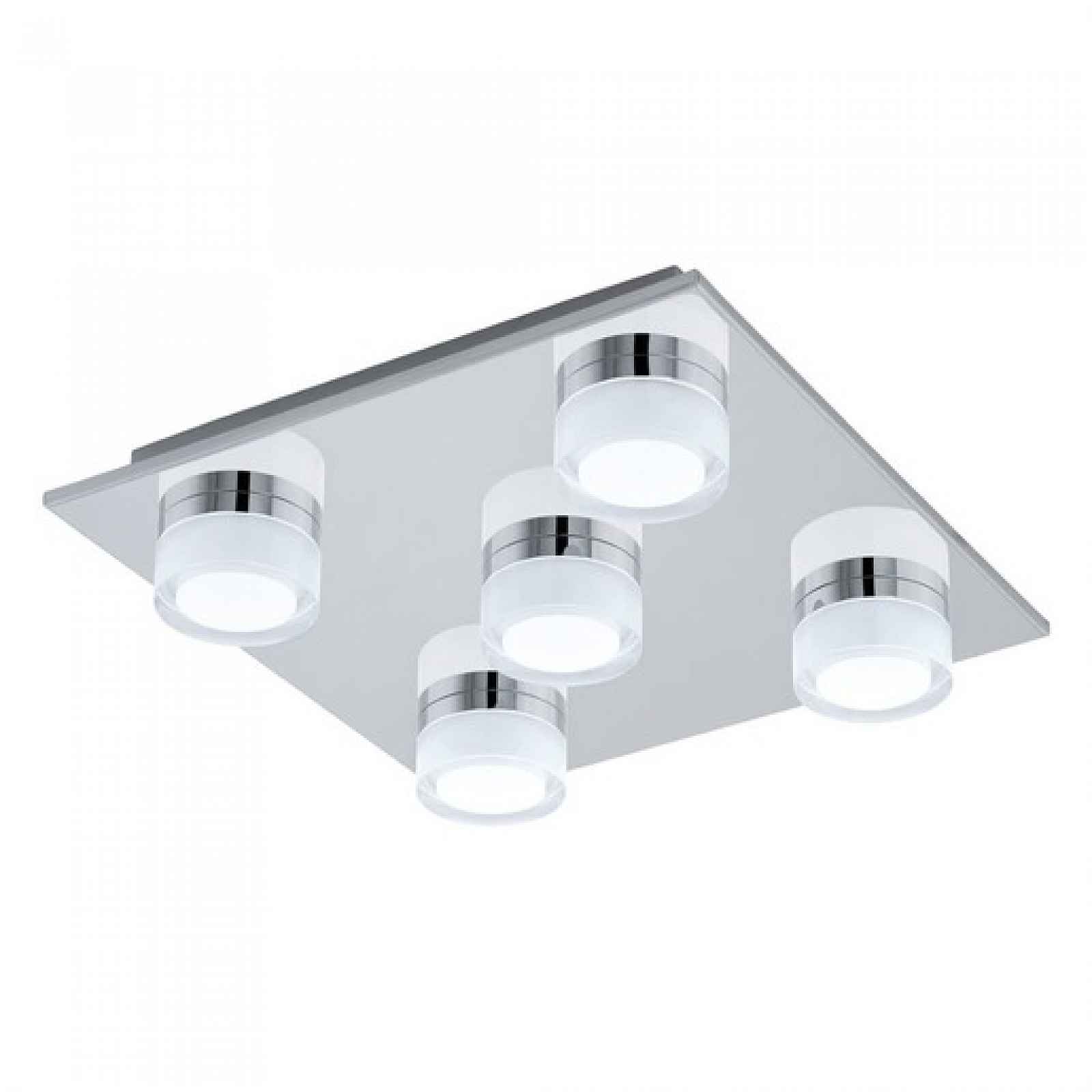 Svítidlo LED Eglo Romendo, 3000K, 5×7,2W, chrom