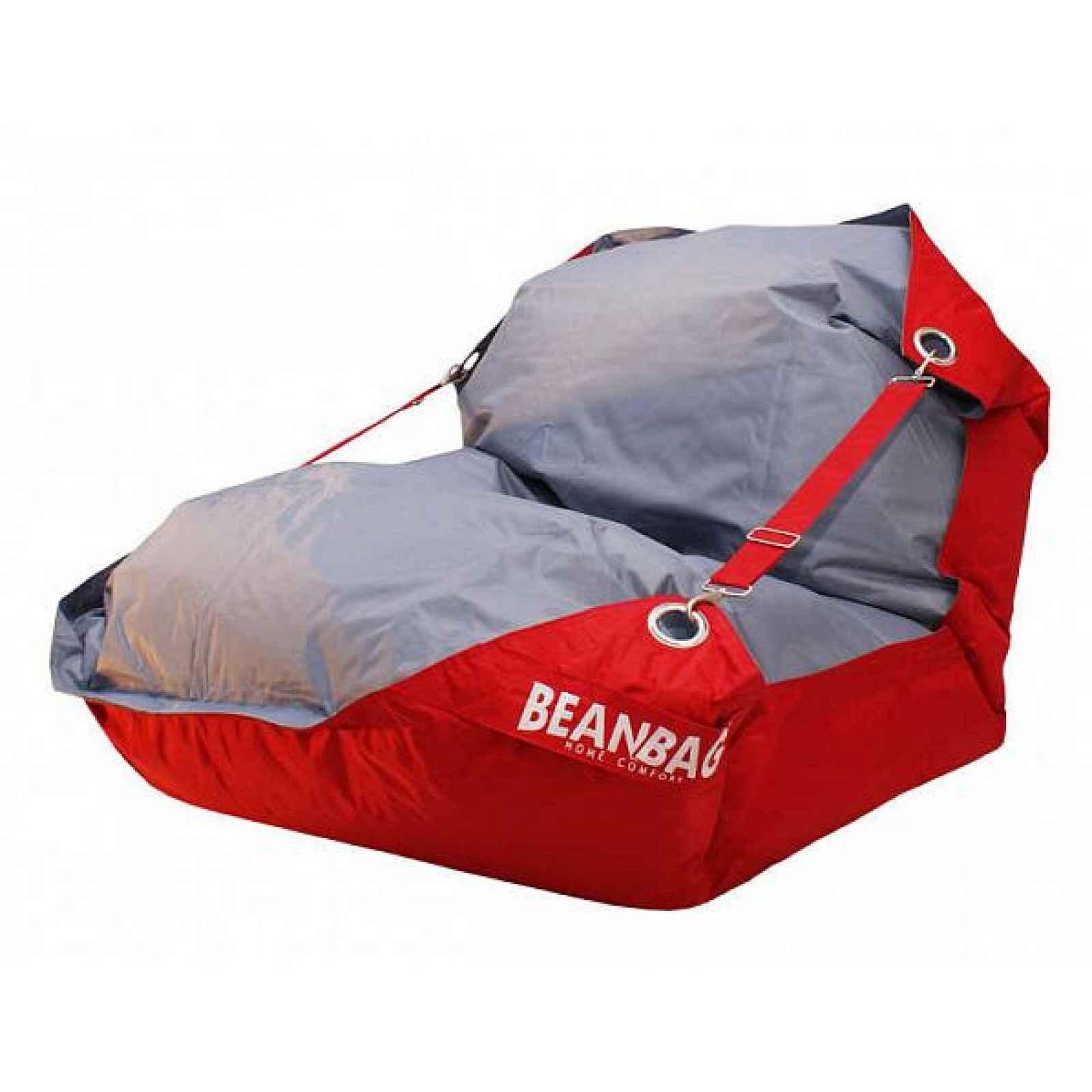 Sedací pytel BeanBag duo-scarlet rose-gray