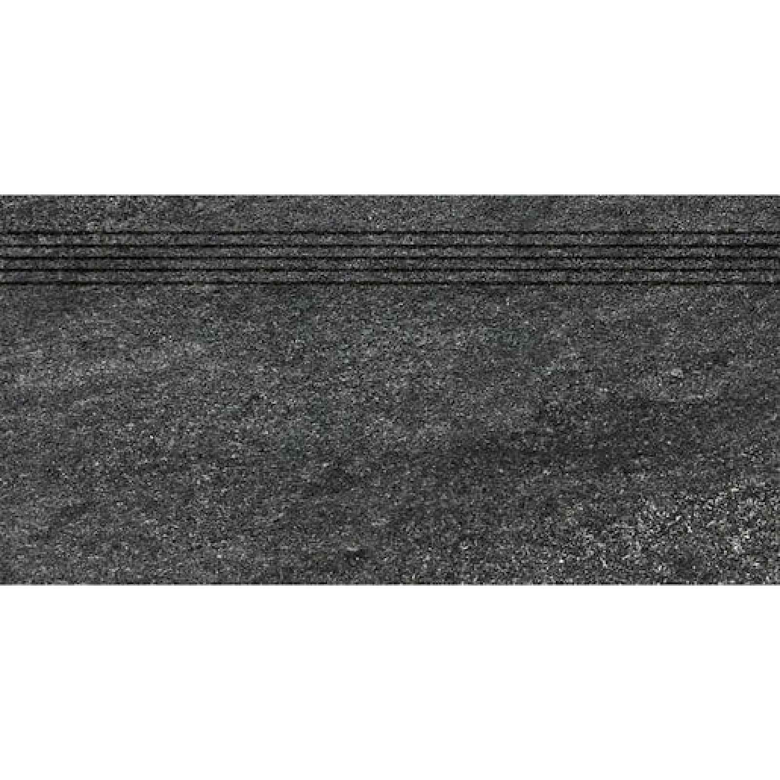 Schodovka Rako Quarzit černá 30x60 cm reliéfní DCVSR739.1