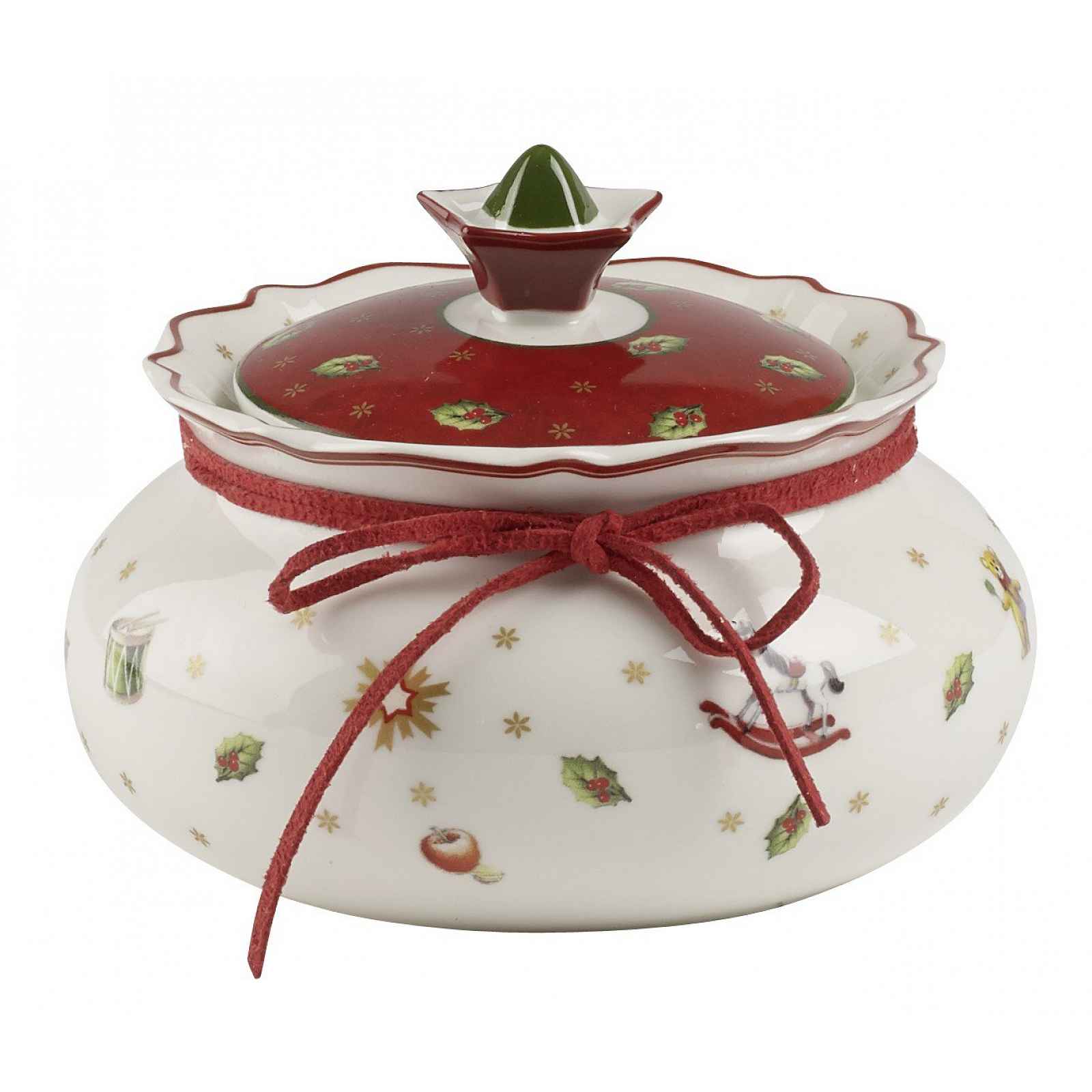Villeroy & Boch Toy´s Delight vánoční dóza malá, 10 cm, bílá