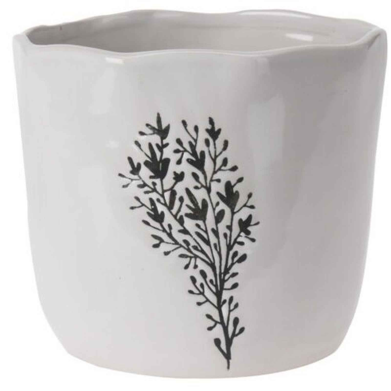 Porcelánový obal na květináč Murcia, 15 x 13 x 15 cm