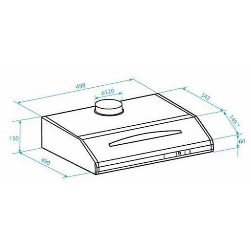 Podvěsná digestoř Beko 50 cm CFB5432W